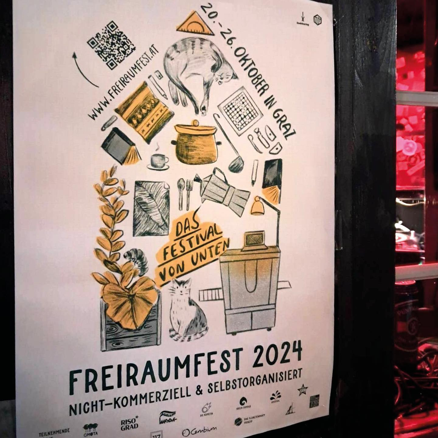 Freiraumfest 2024 Plakat… in the wild