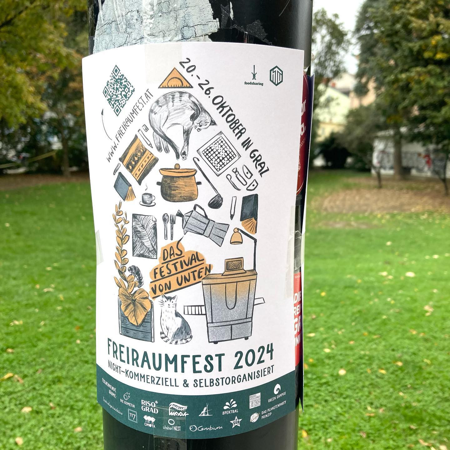 Freiraumfest 2024 Plakat… in the wild