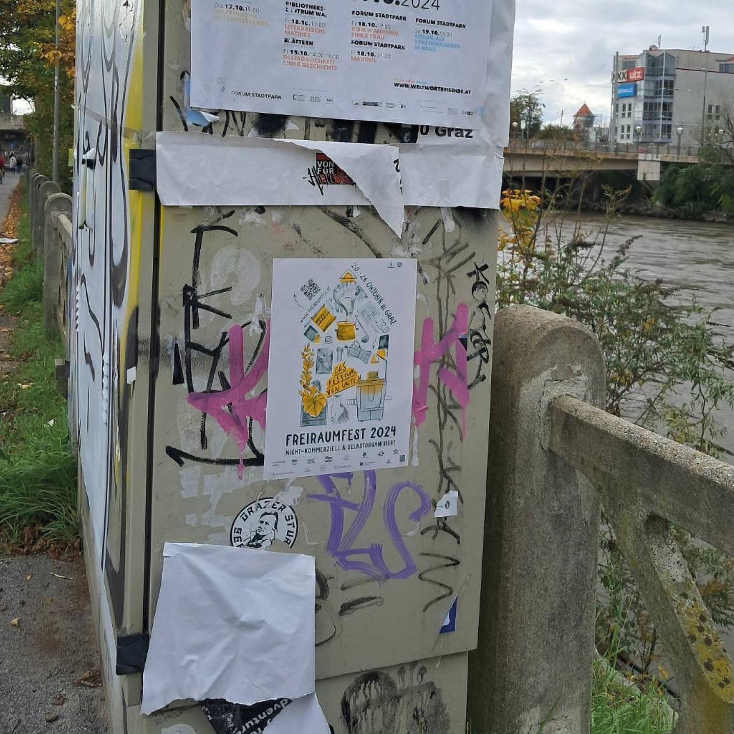 Freiraumfest 2024 Plakat… in the wild