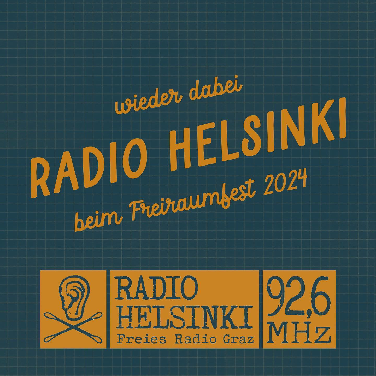 "wieder dabei
RADIO HELSINKI
beim Freiraumfest 2024"