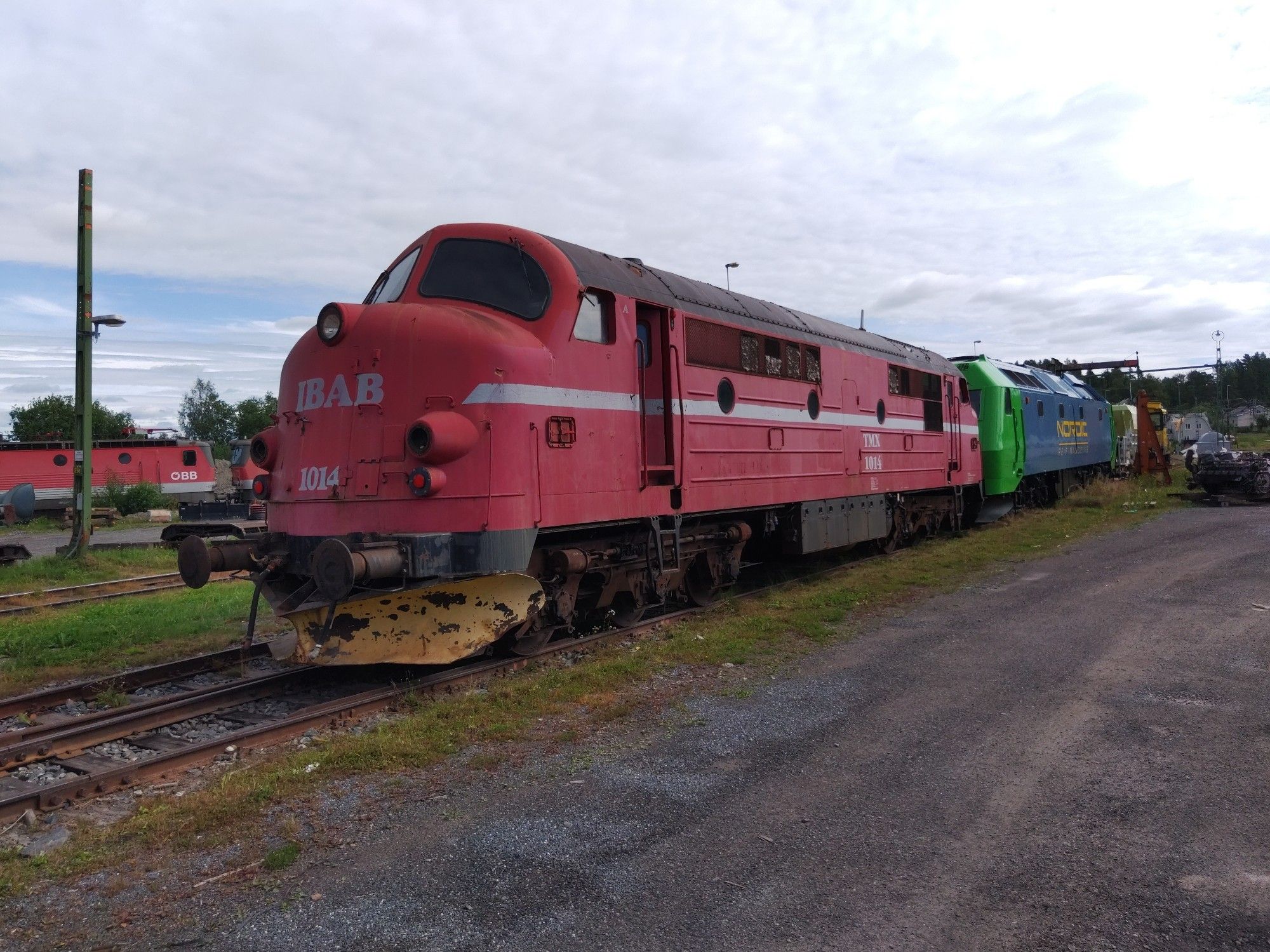 Nohab-Lokomotive in Långsele.