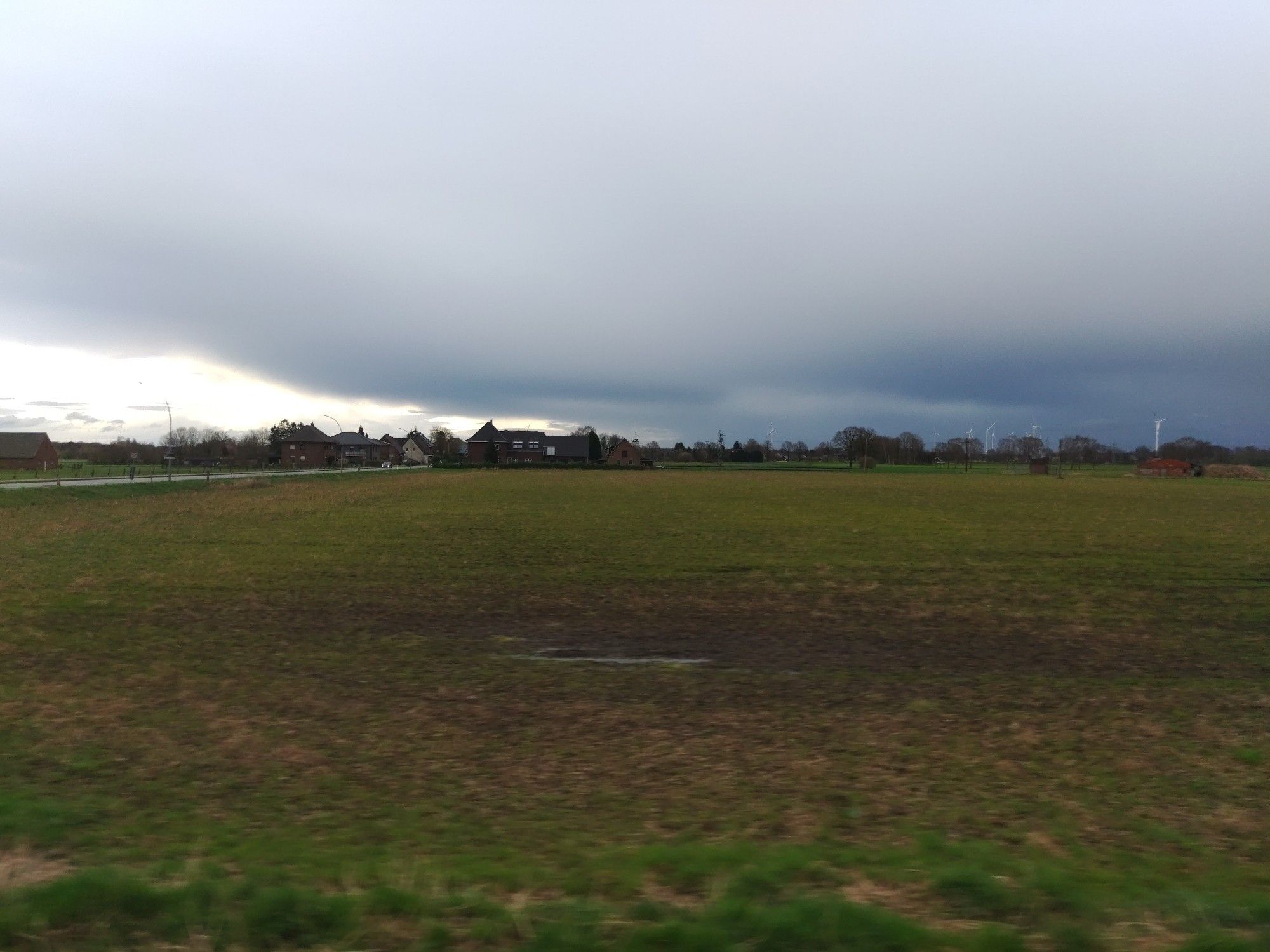 Flache Landschaft bei Borken.