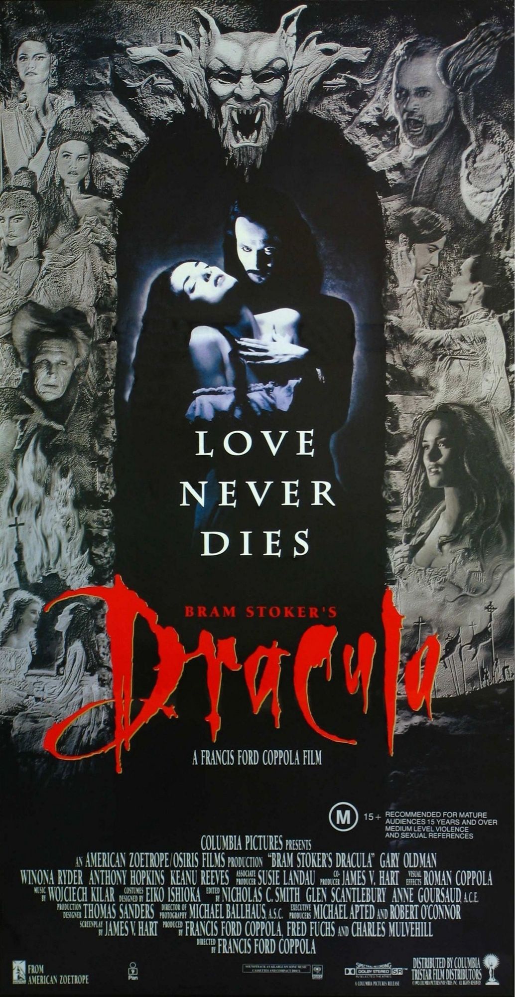 Movie poster for Bram Stoker's Dracula (1992)