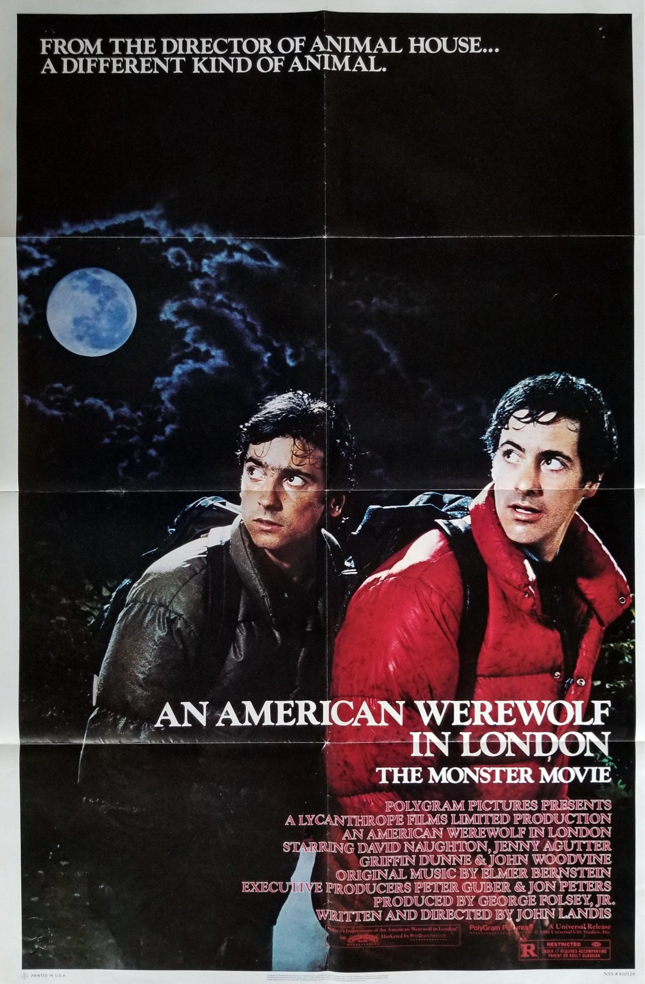 Movie poster for "An American Werewolf In London" (1981)