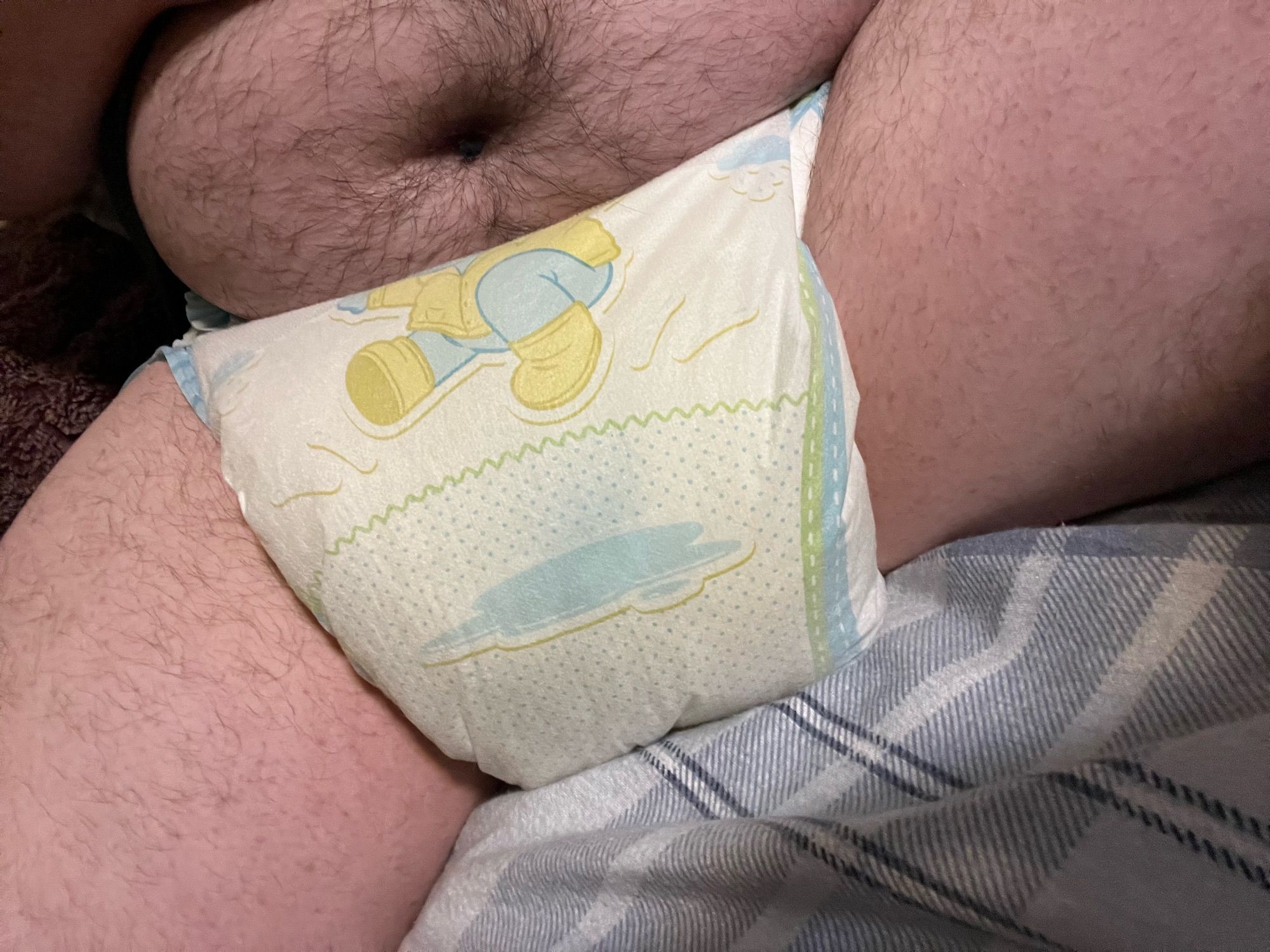 sitting down in my soggy, messy pamps