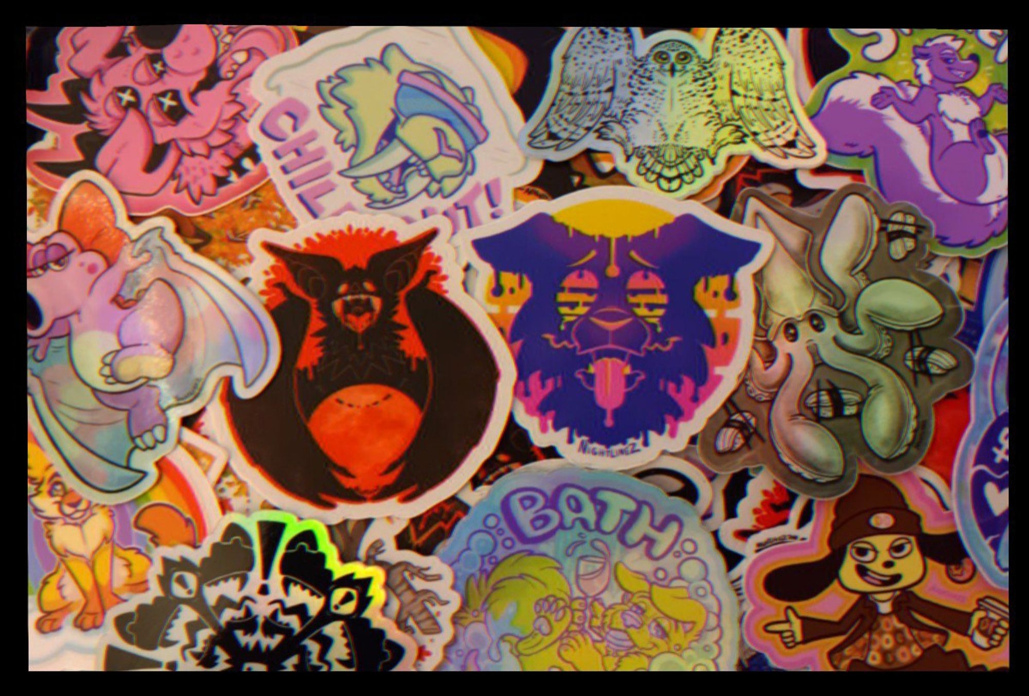 Various vinyl stickers