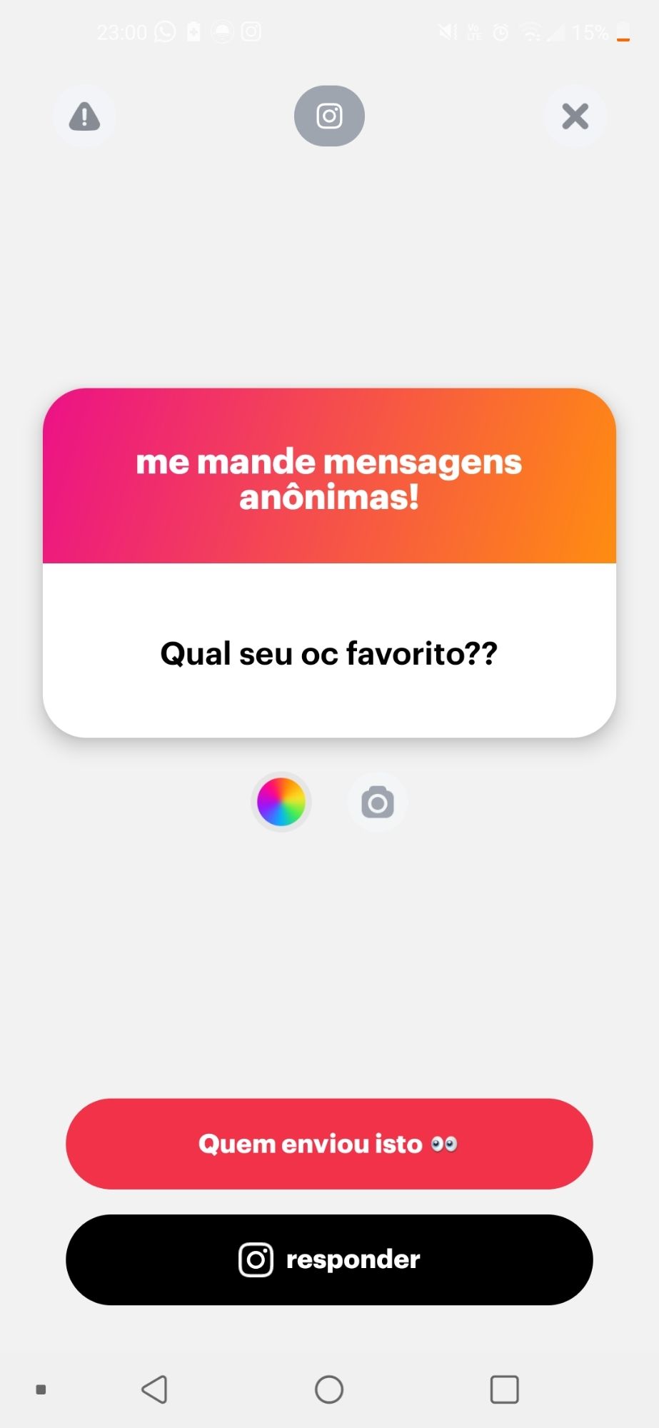 Qual seu oc favorito?