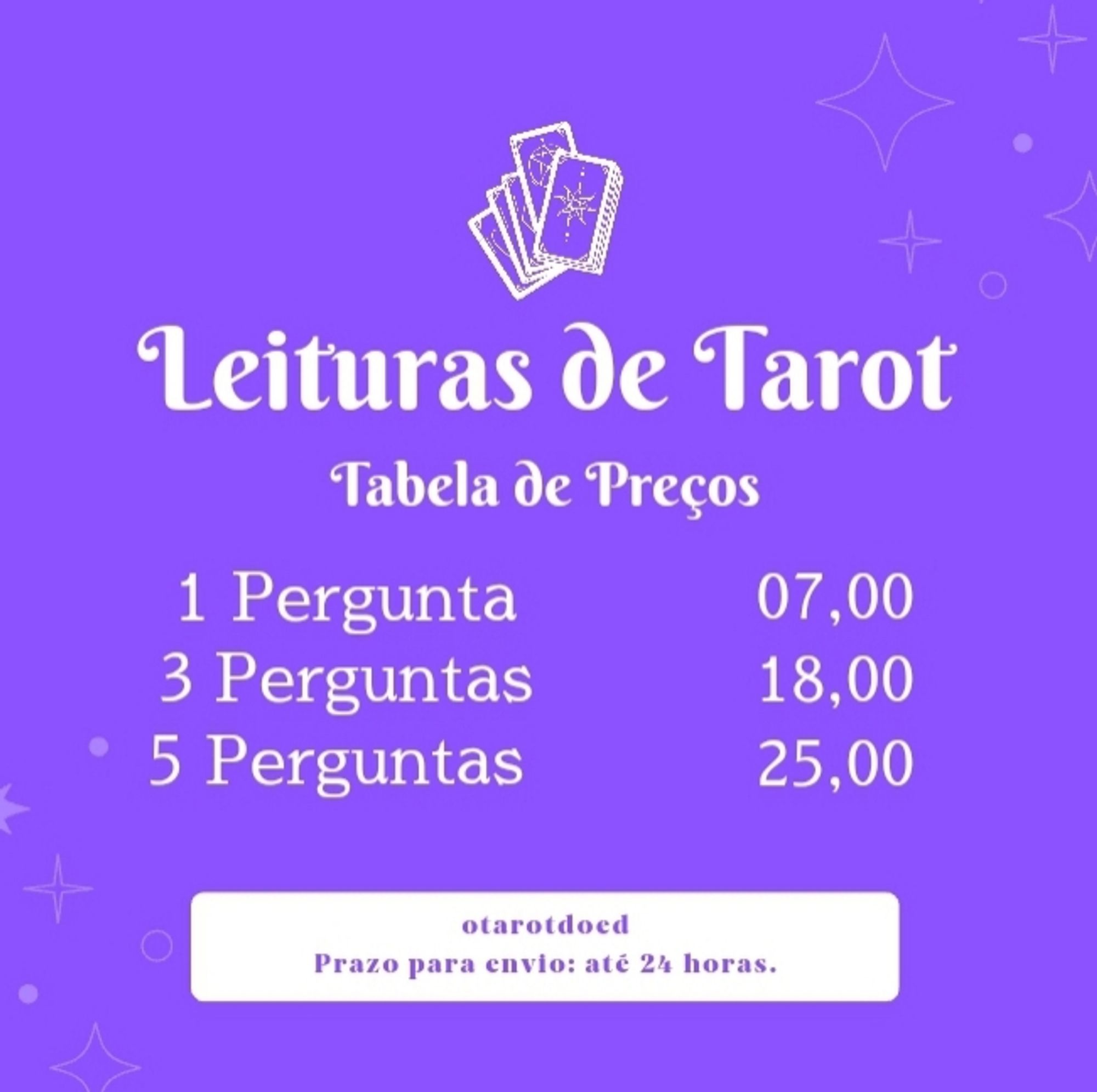 tabela de preços das minhas tiragens