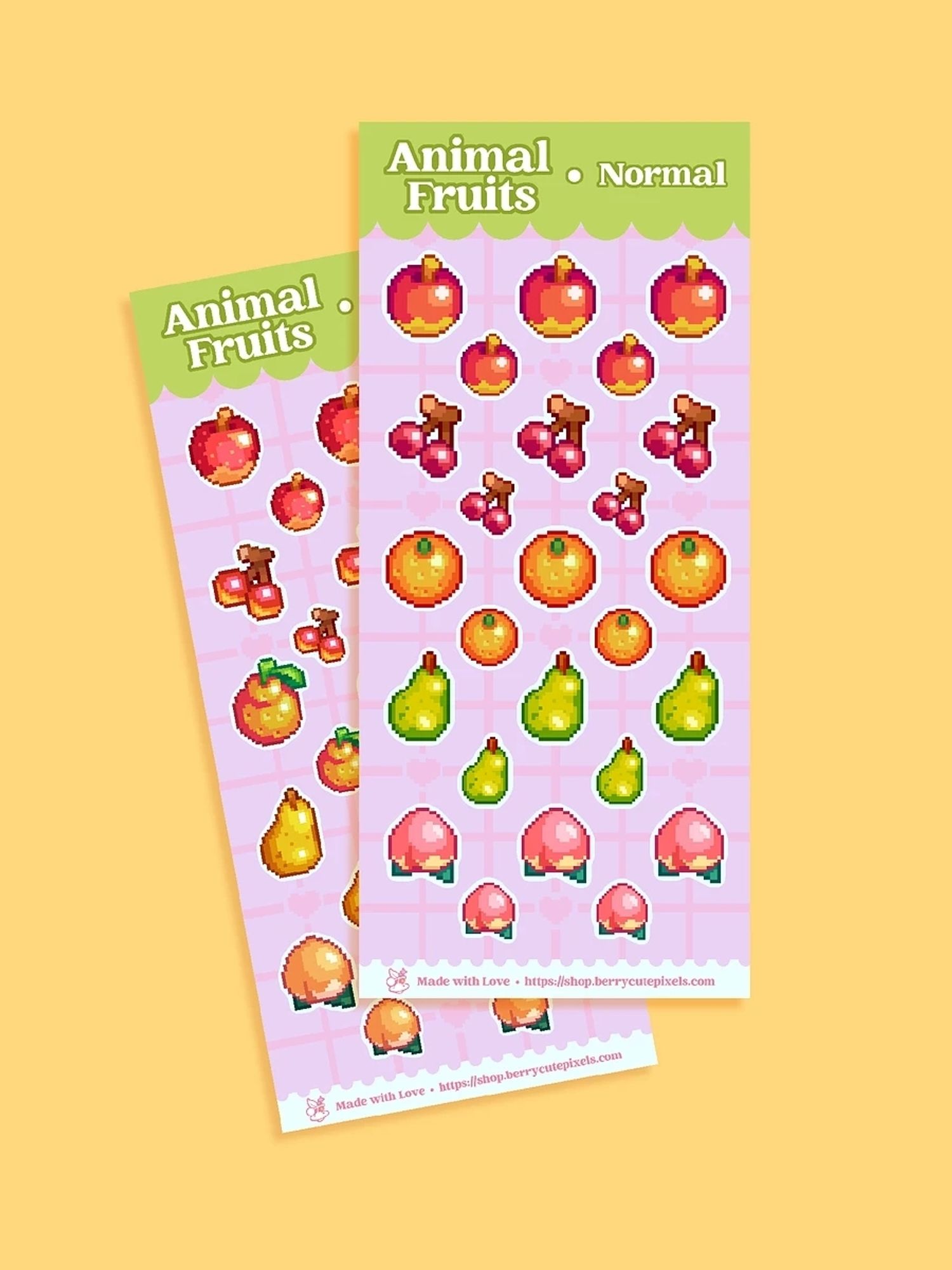 Animal crossing inspired sticker sheets