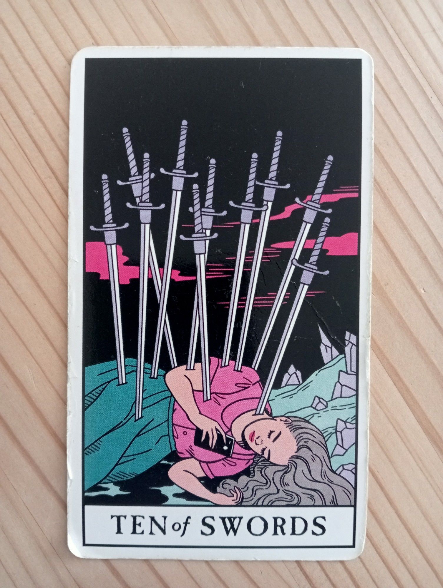 Tarot card 10 of Swords