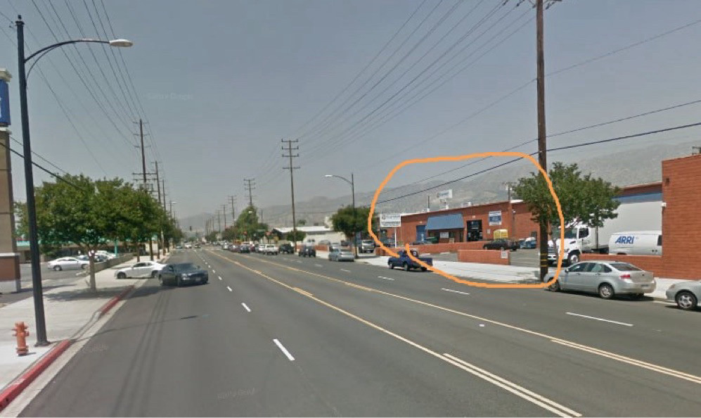 Google Street view, Victory Blvd, Burbank