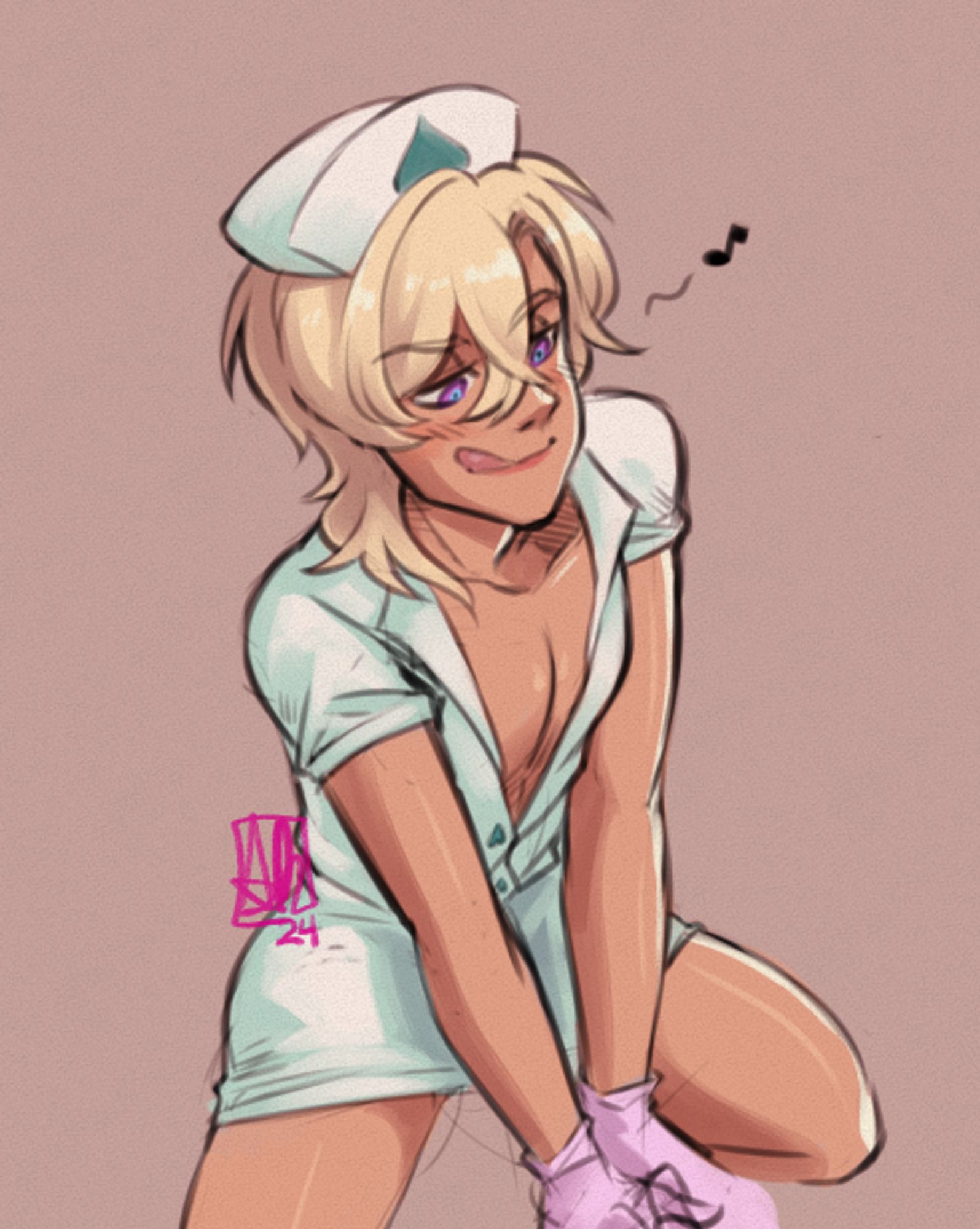 aventurine in a nurse outfit again