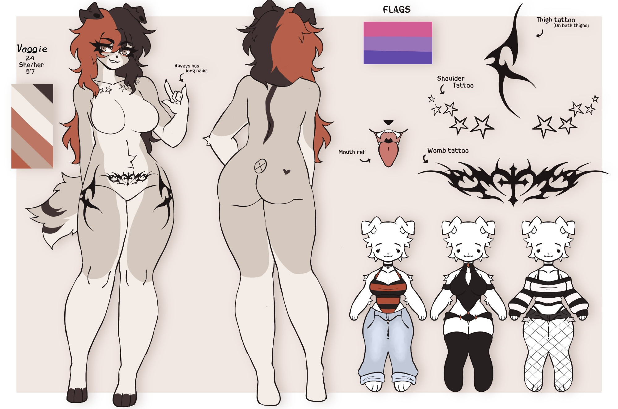 Reference sheet done by @purrkuri.bsky.social