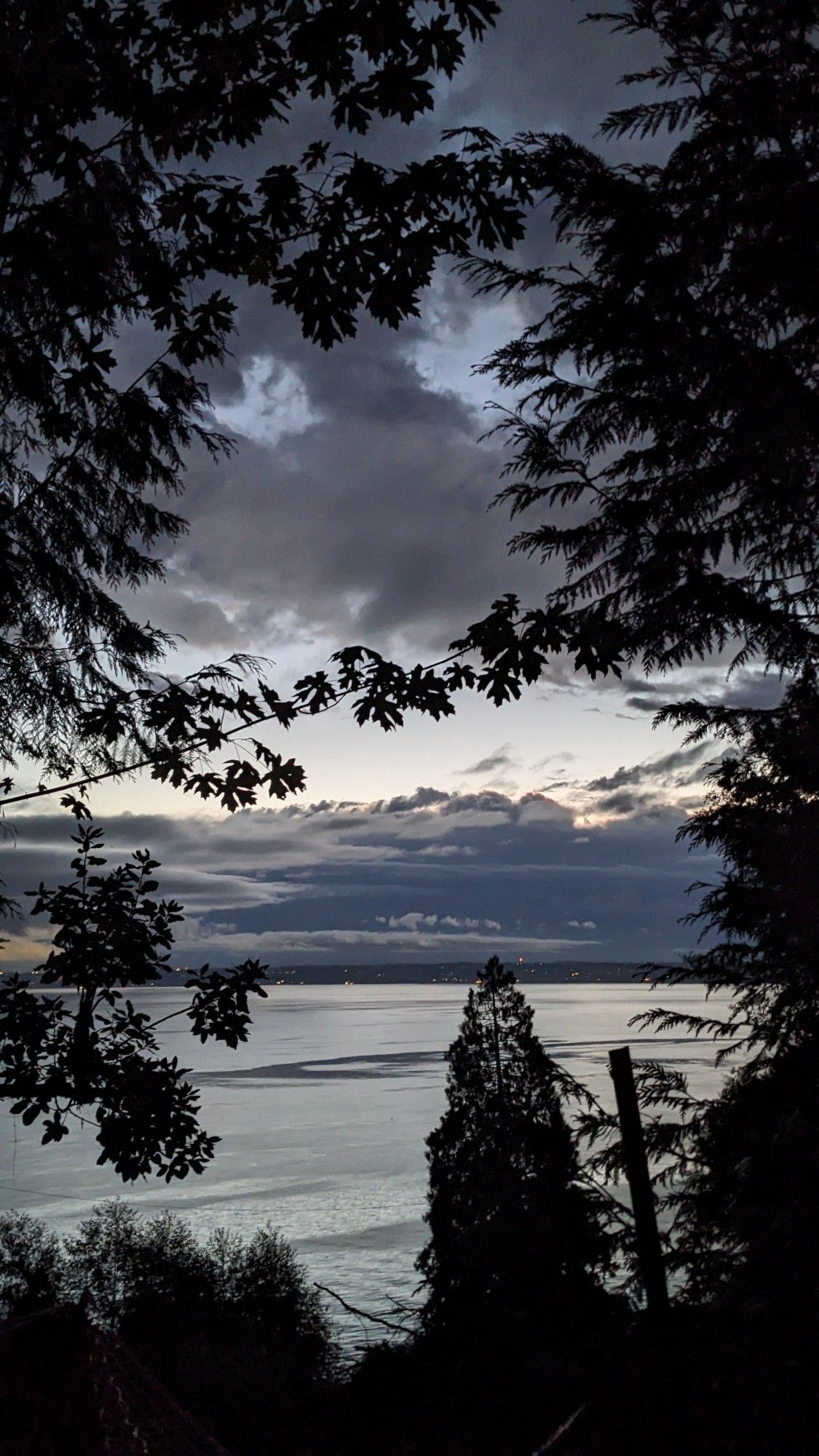 Sunrise over Puget sound.