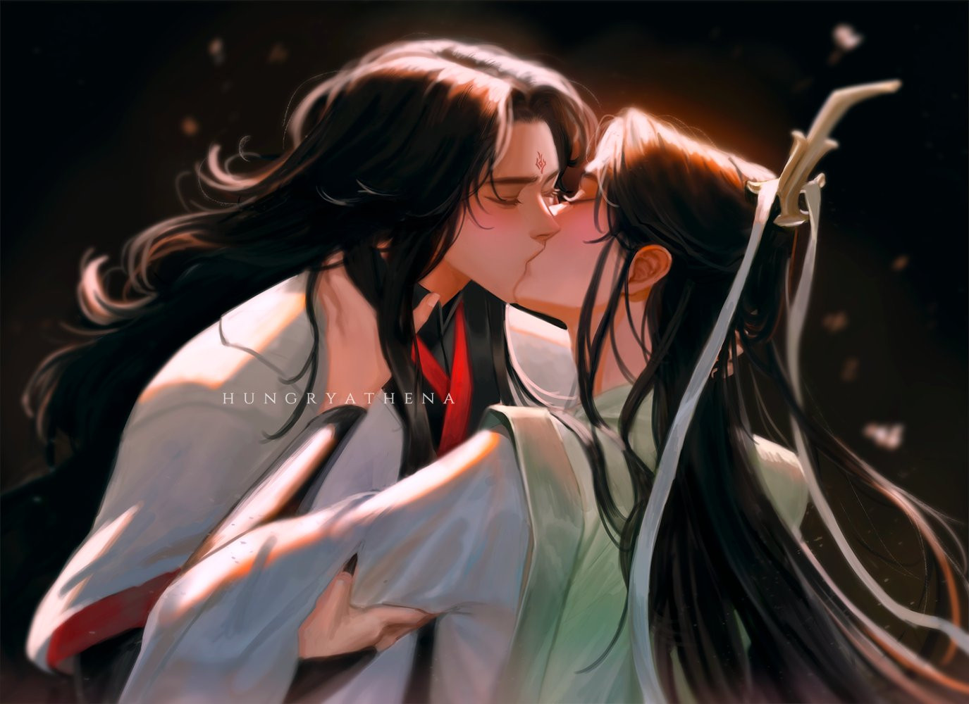 SVSSS'S bingqiu kissing under warm light