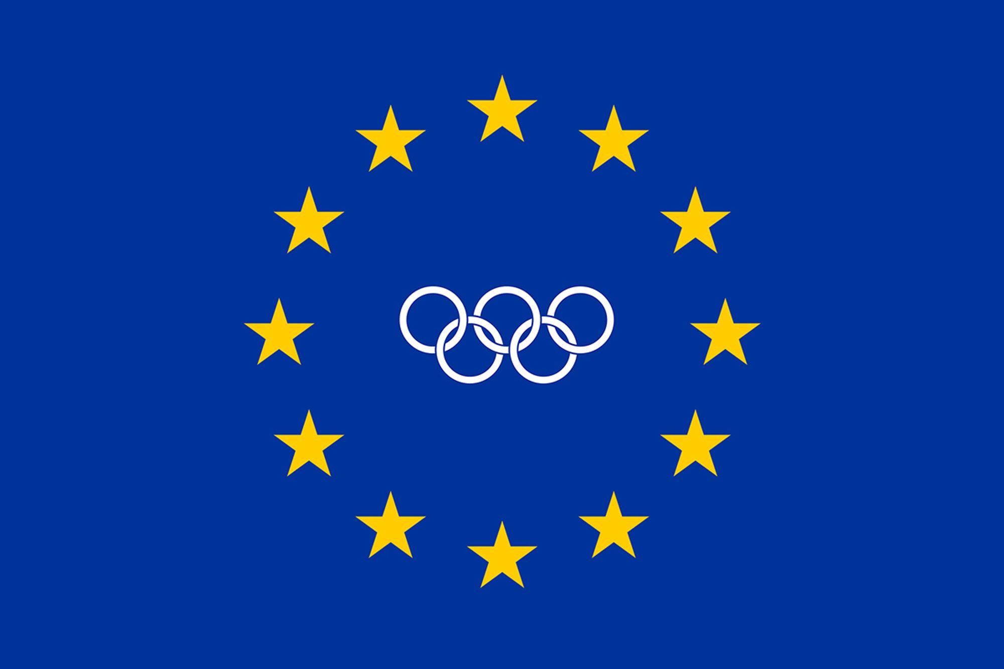 Bandiera olimpica dell'Unione Europea