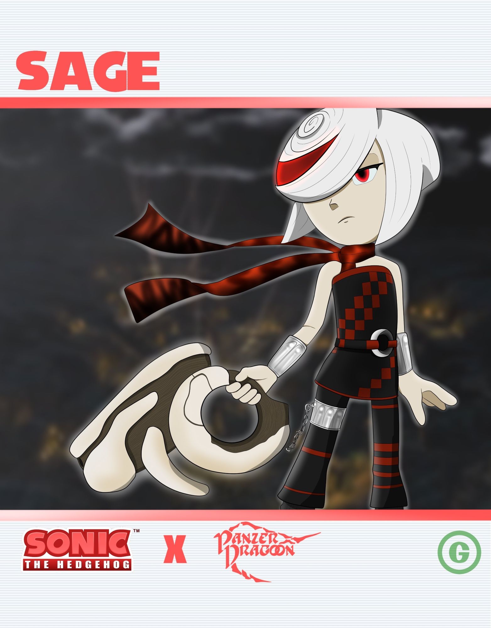 Sage from Sonic Frontiers as Orta from Panzer Dragoon.