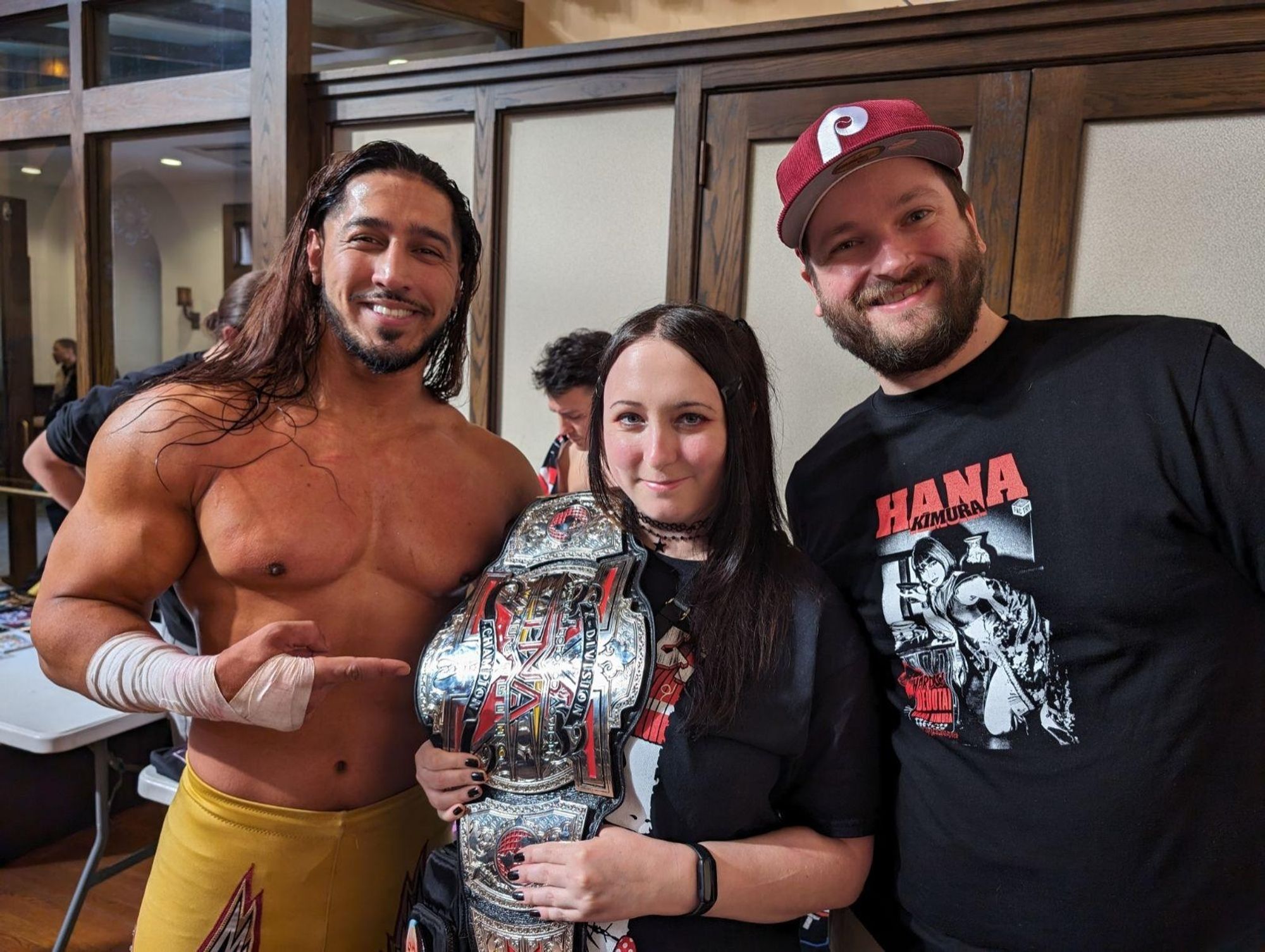 Mustafa Ali, me, and Patrick