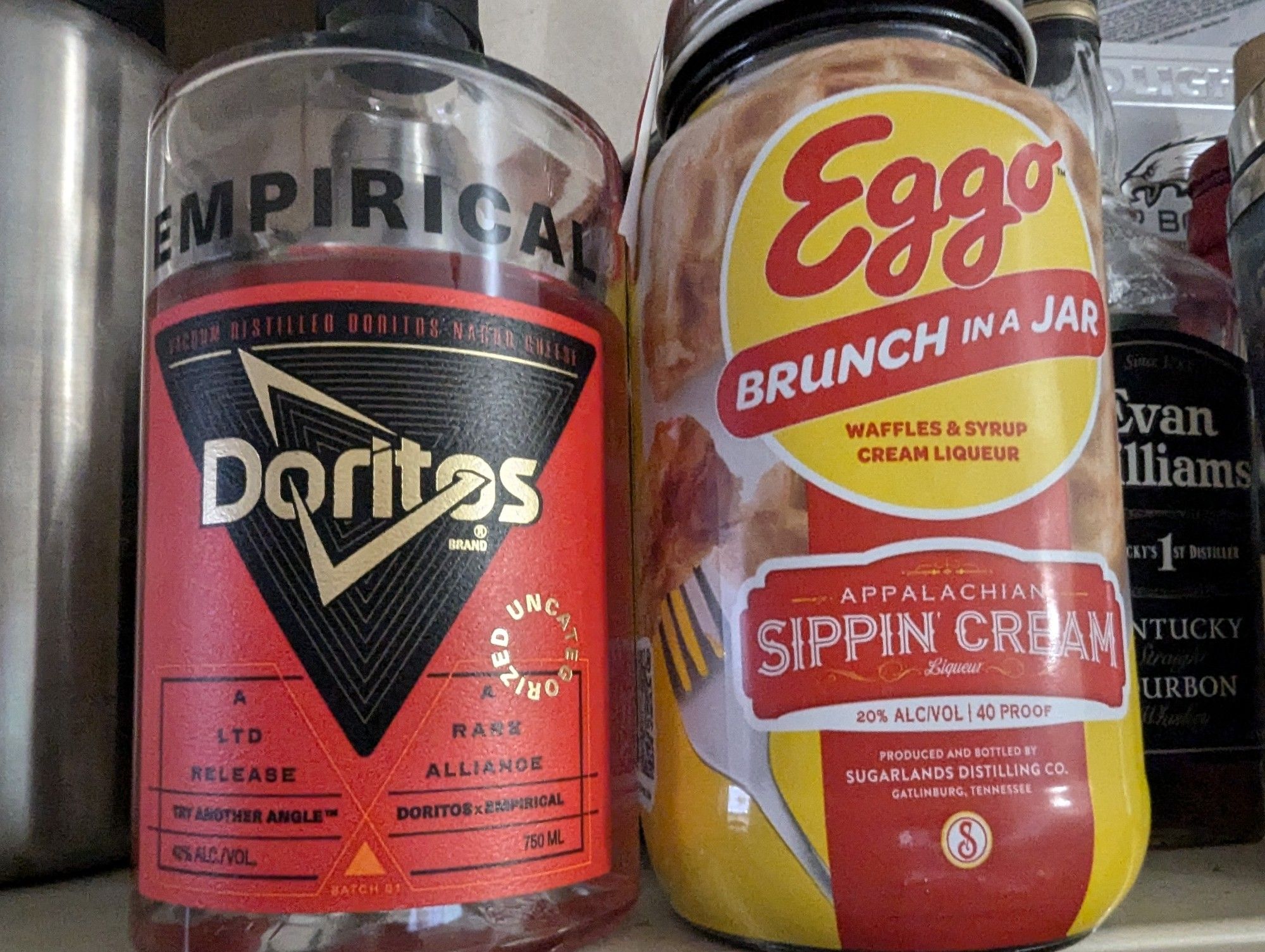 Doritos flavored vodka and Eggo cream liqueur