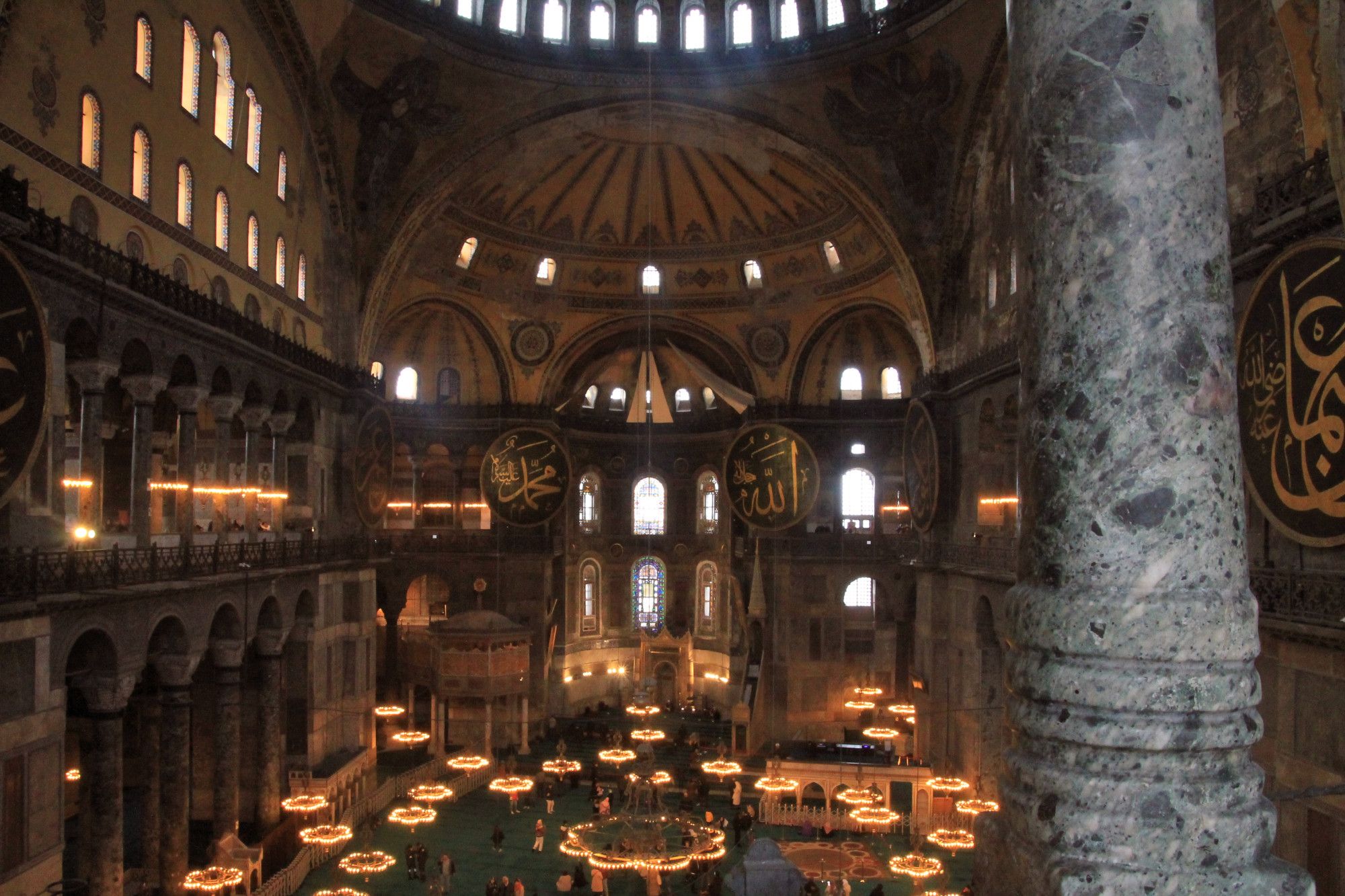 intérieur de la mosquée Sainte Sophie