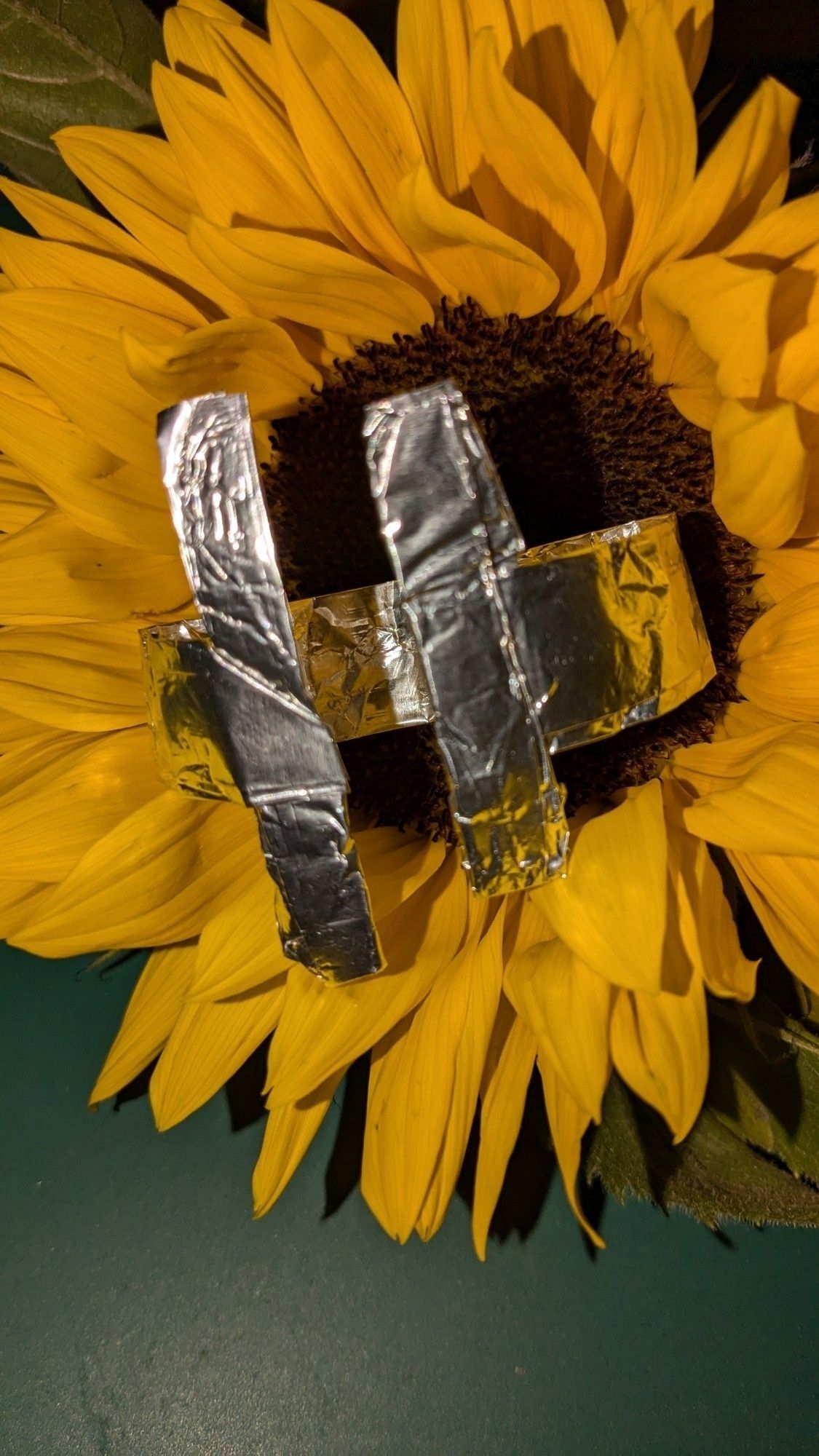 Origami aluminium crown