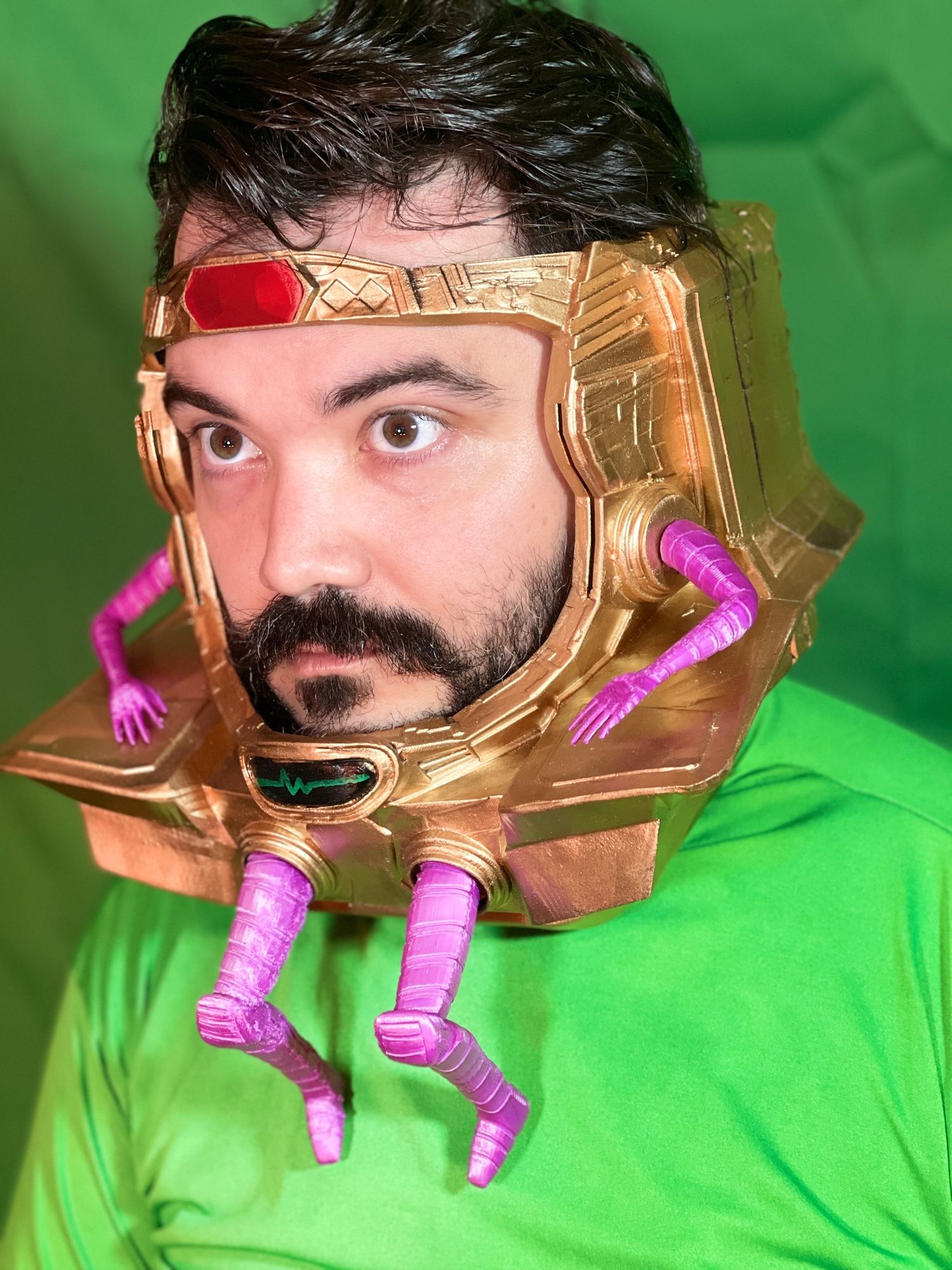 3D printed MODOK helmet