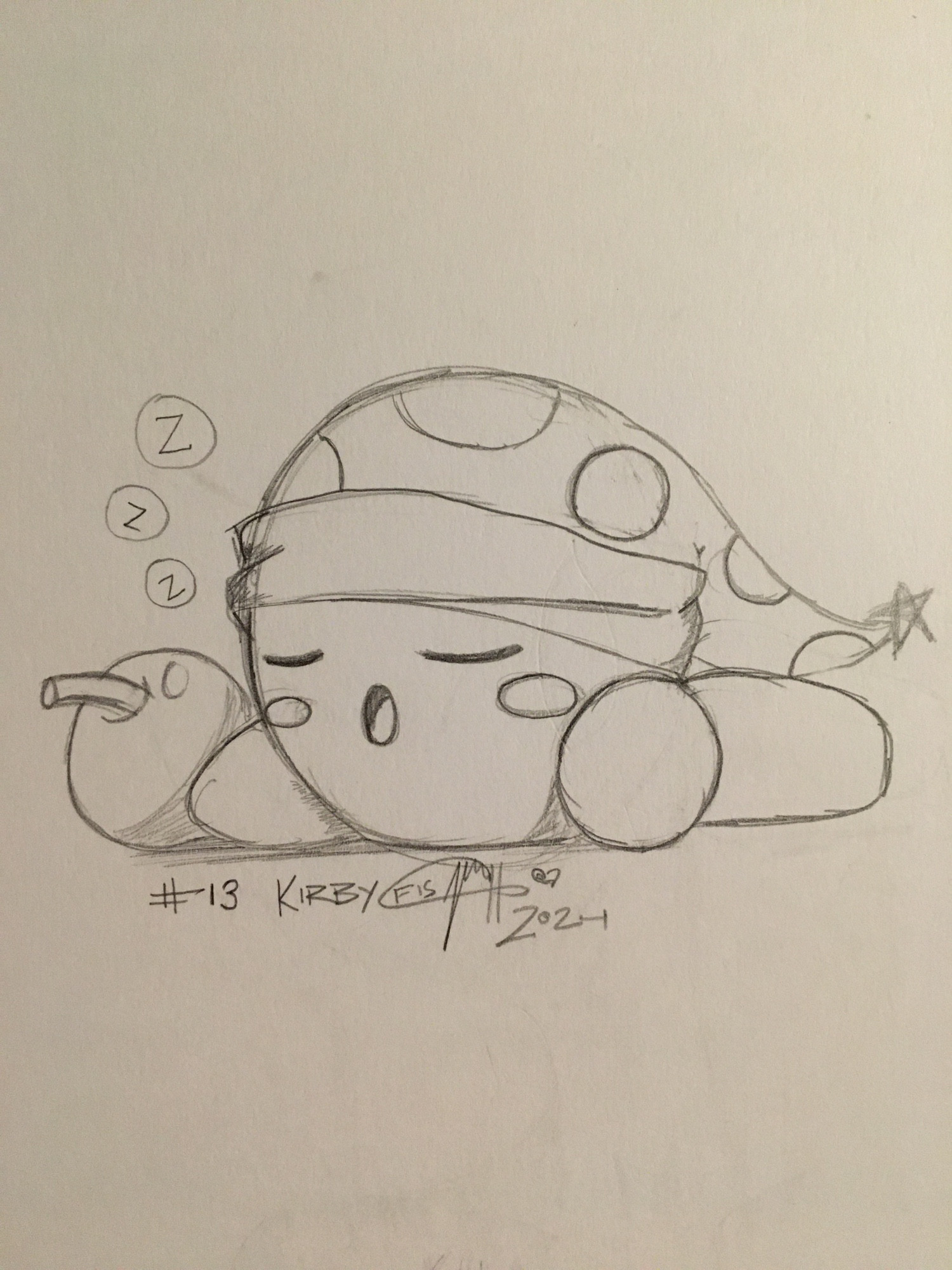 Everyone’s friend Kirby taking a little nap. Make sure you’re getting some rest too!