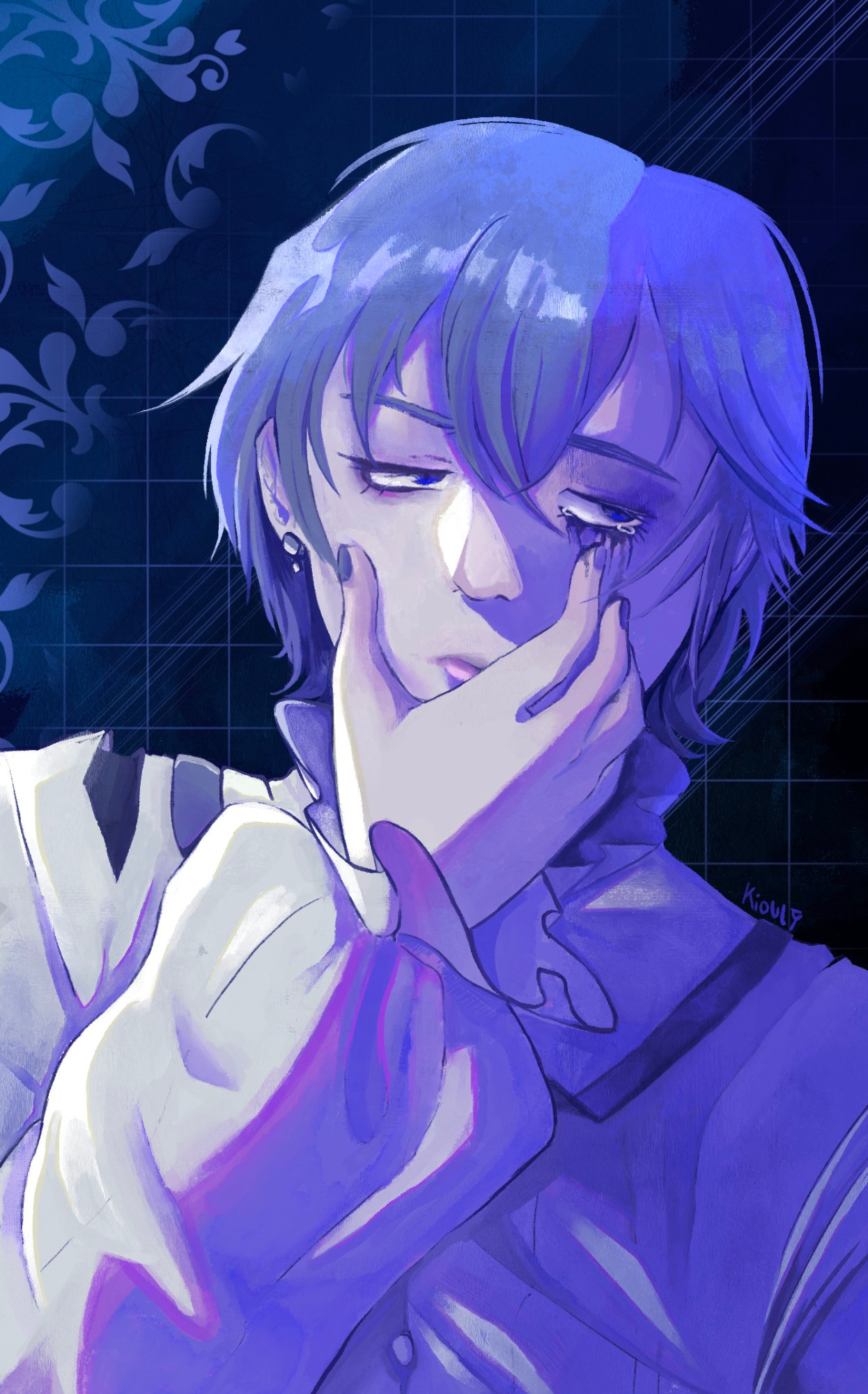 Niigo Kaito with messy makeup