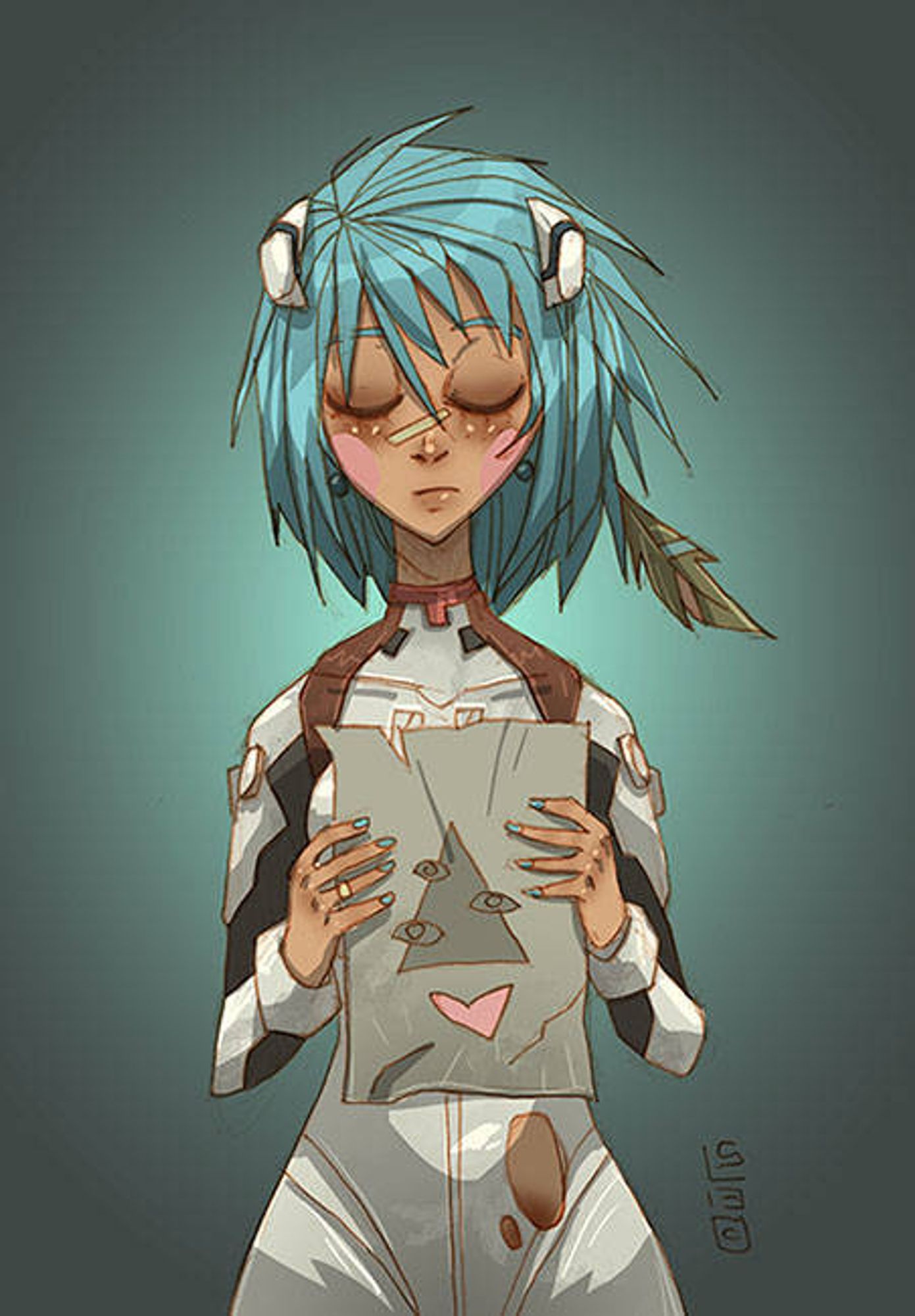 Rei Ayanami evangelion fanart