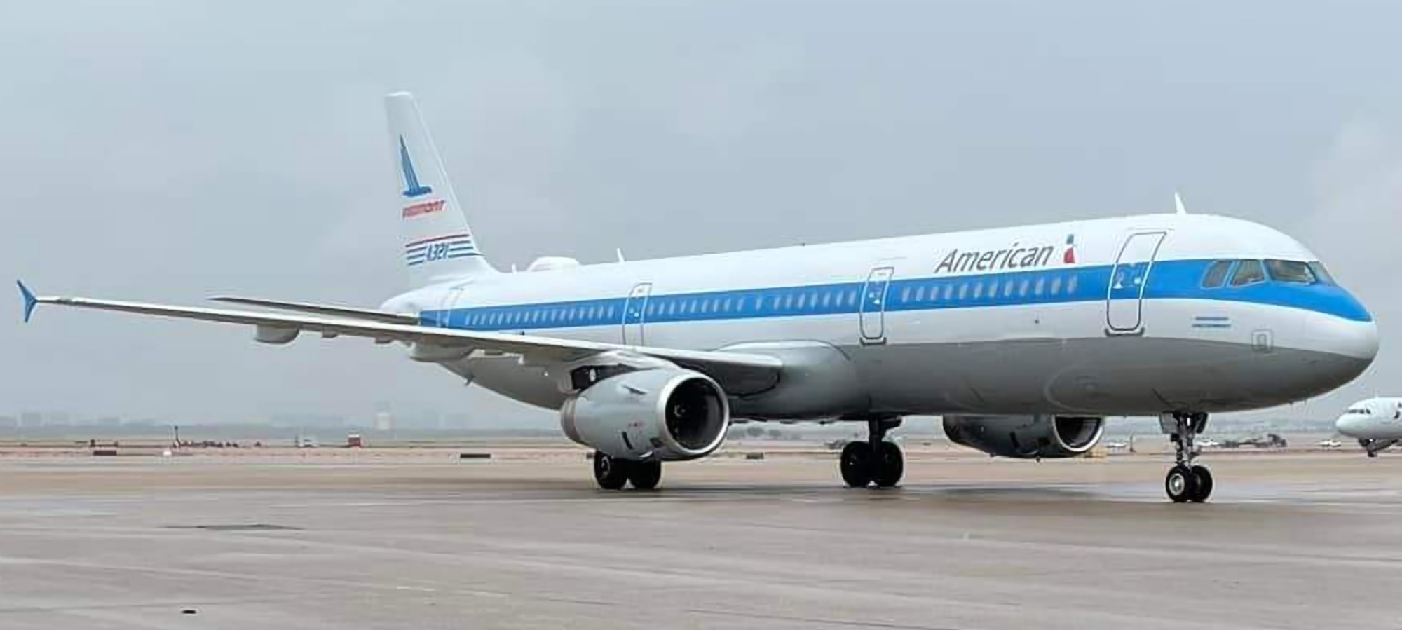 American Airlines new Piedmont retro livery on the Airbus A321