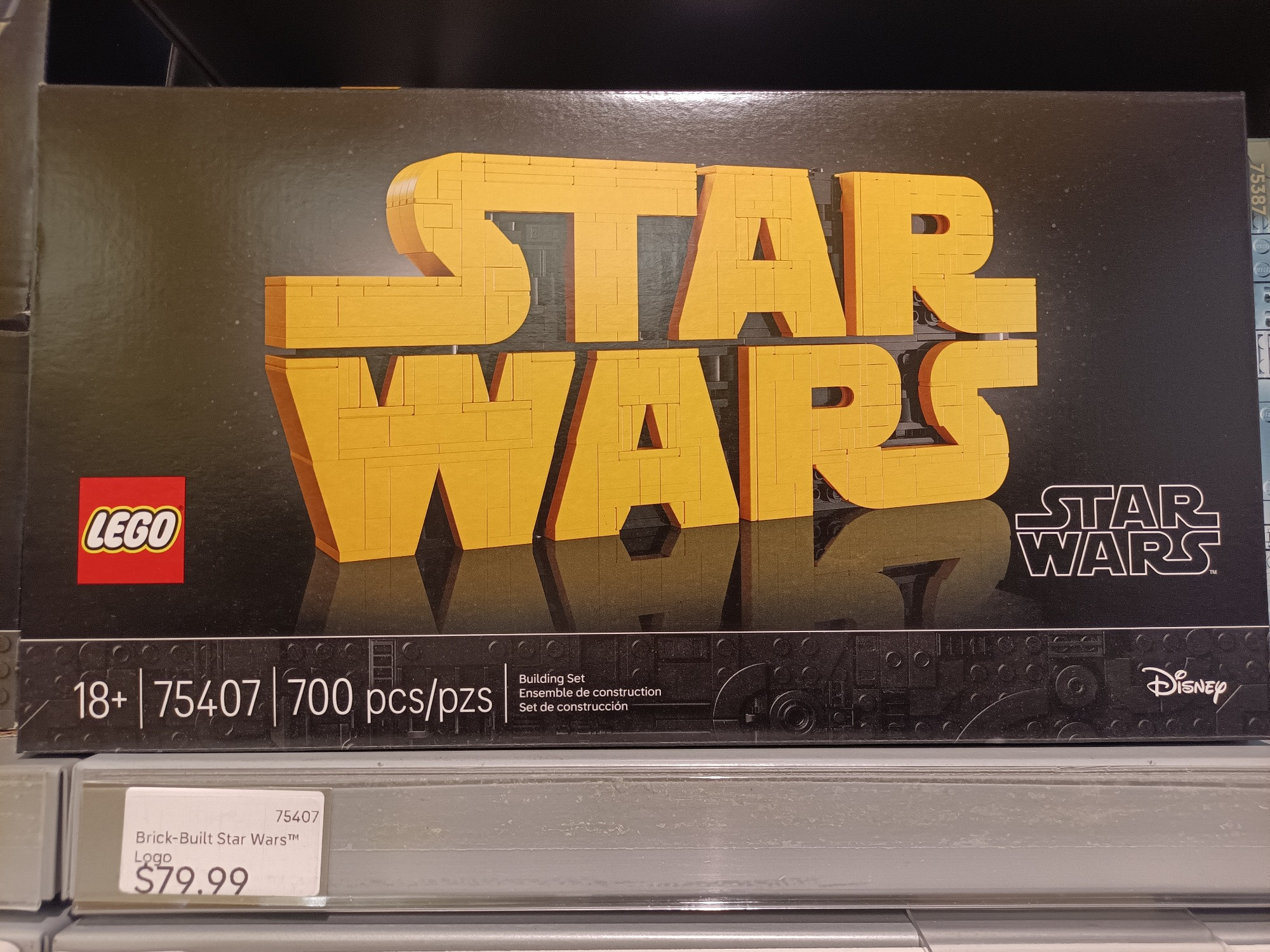 A lego set for the Star Wars logo