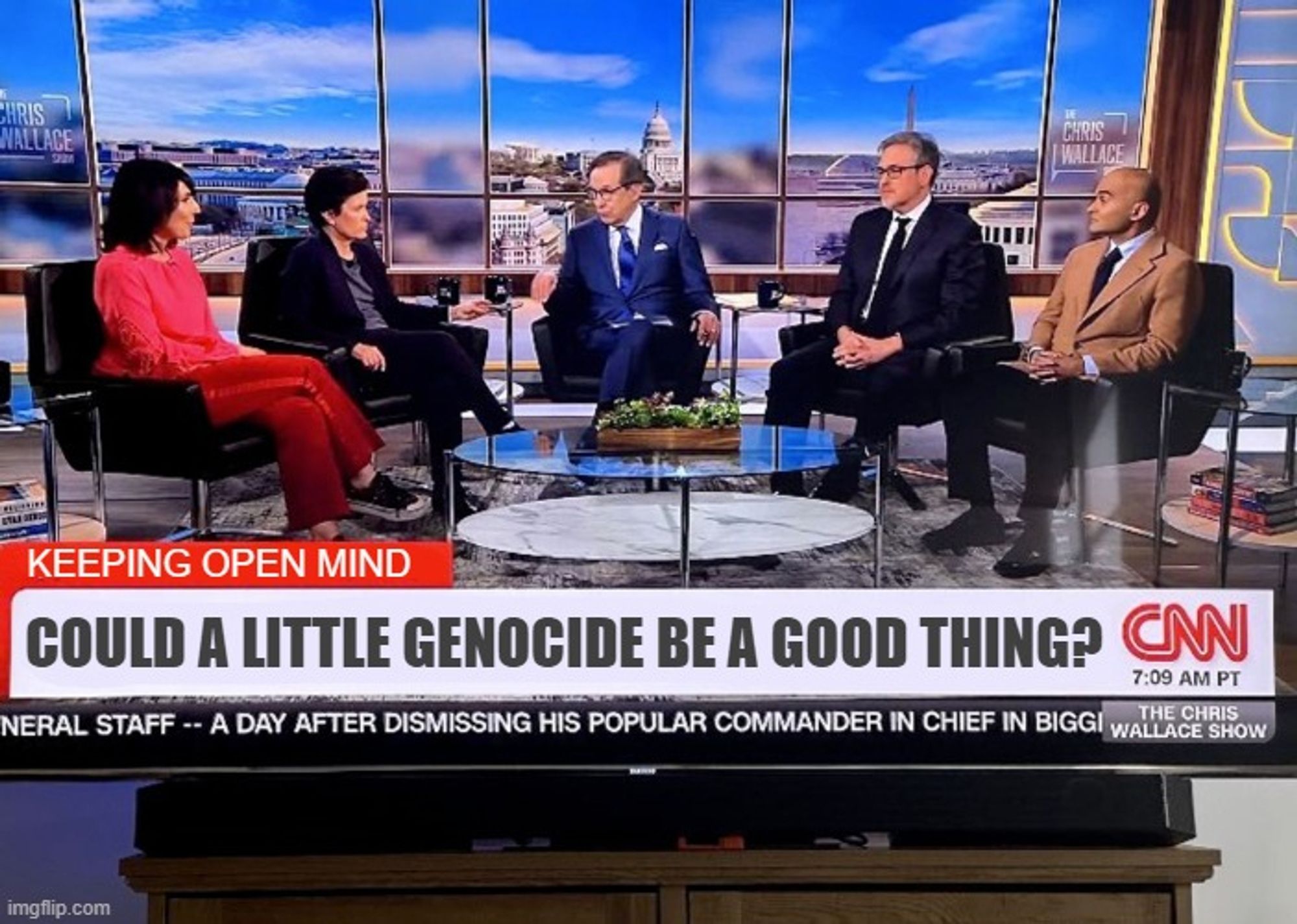 CNN meme: could a little genocide be a good thing?