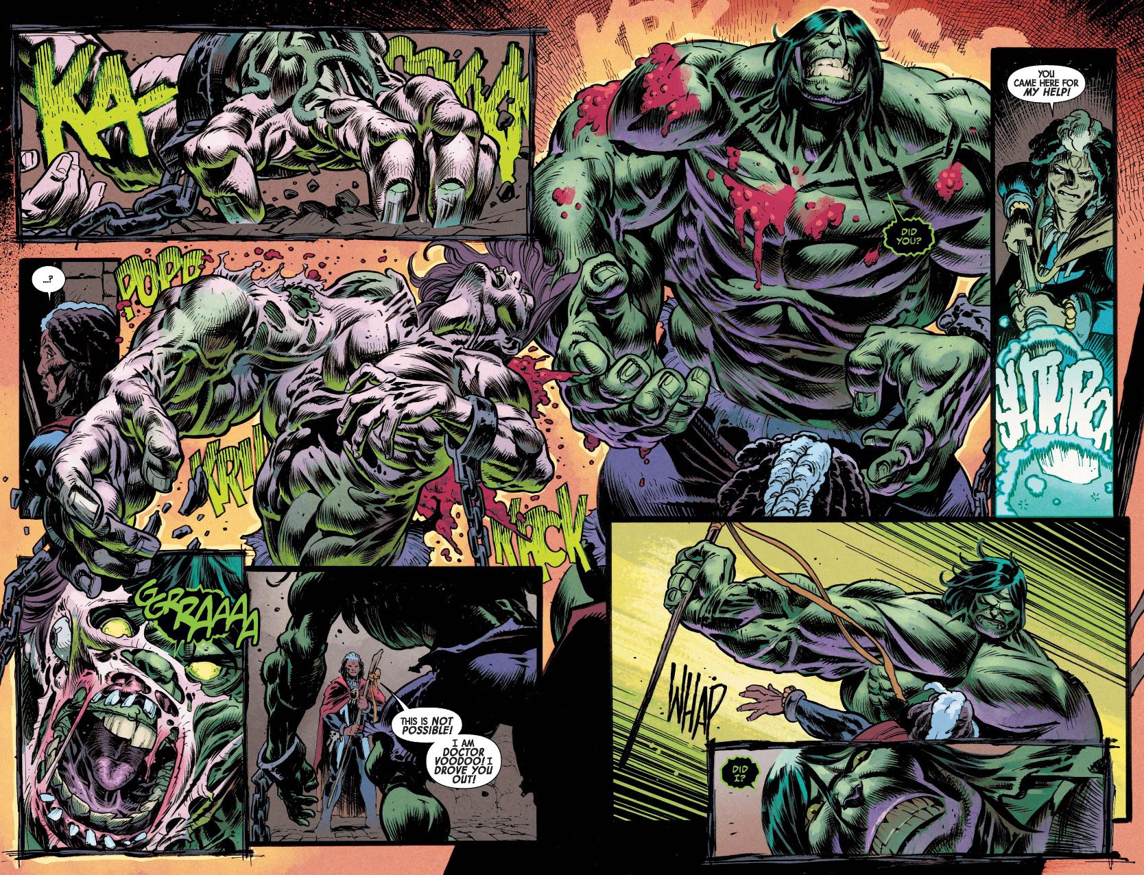 This run has fantastic Hulk transformations.