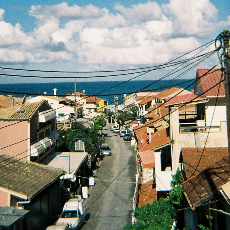 Roadway leading to the sea