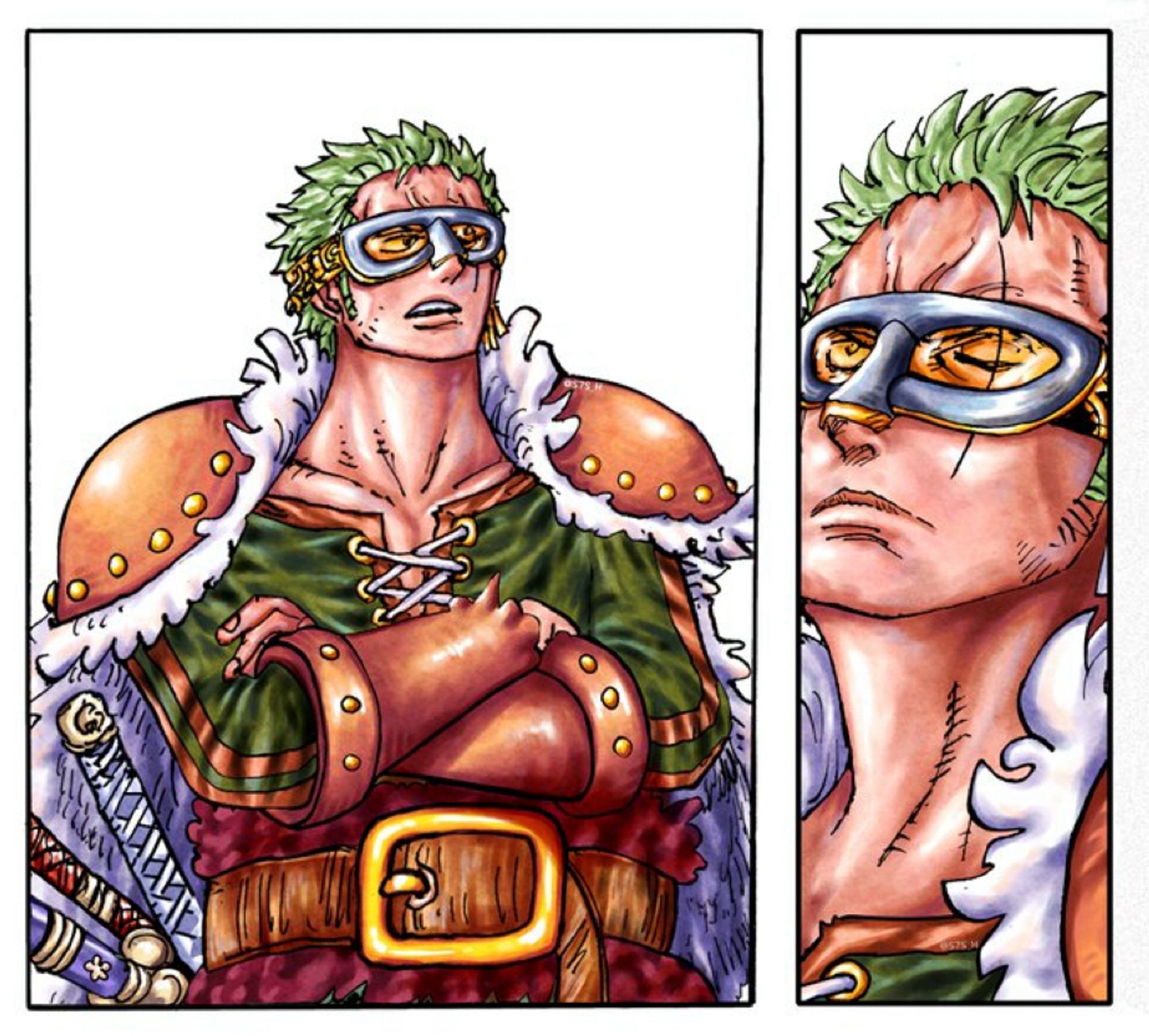 Zoro in his Elbaf outfit