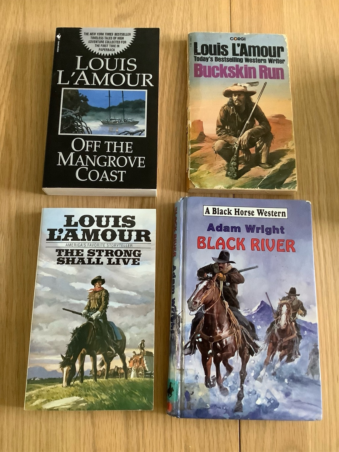 A selection of Louis L’Amour Westerns”.