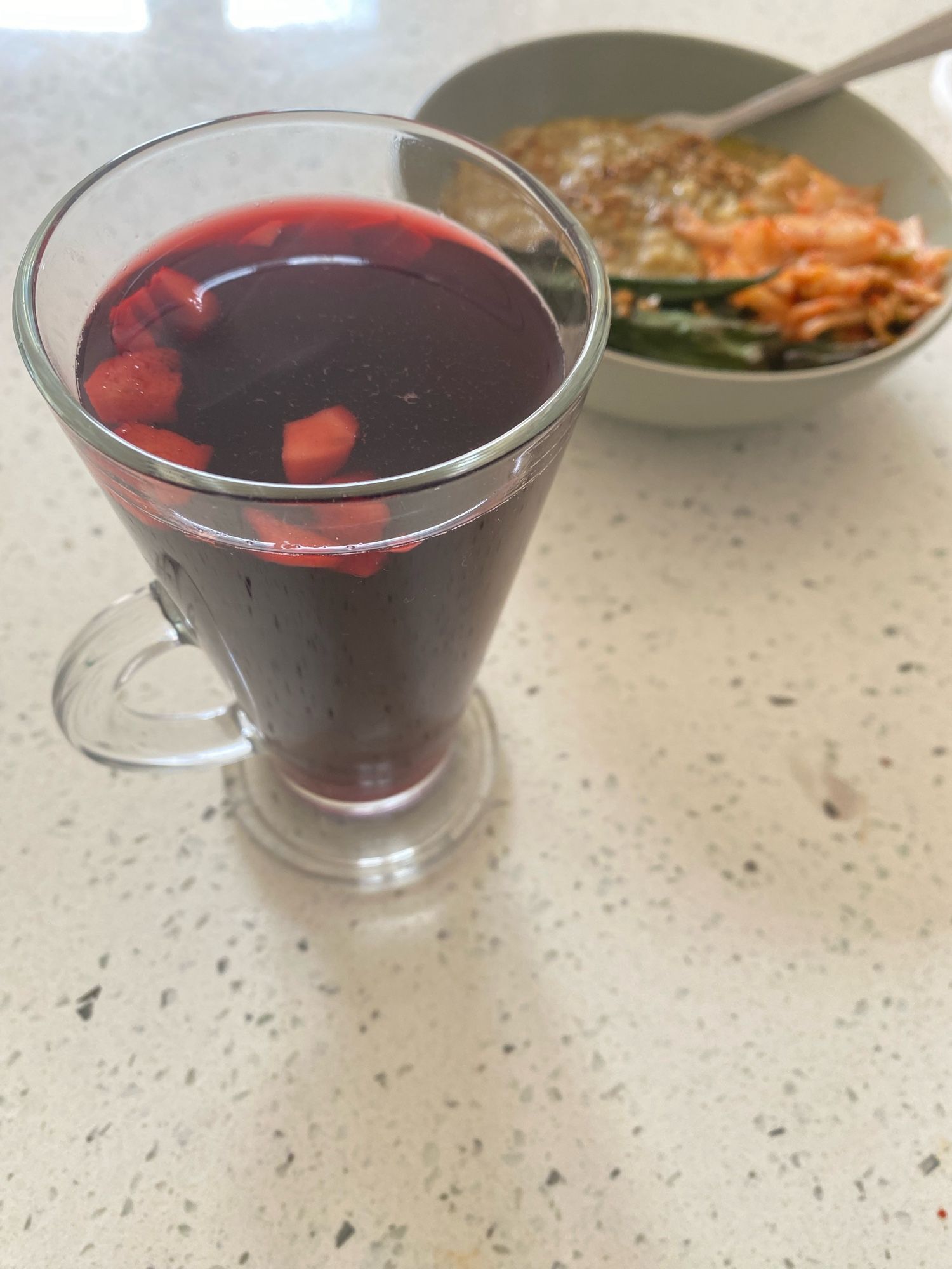 Ginger and hibiscus tea