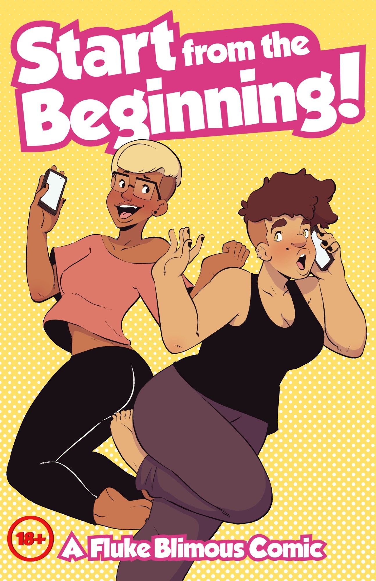 Comic page "Start From the Beginning!" Two women on the phone