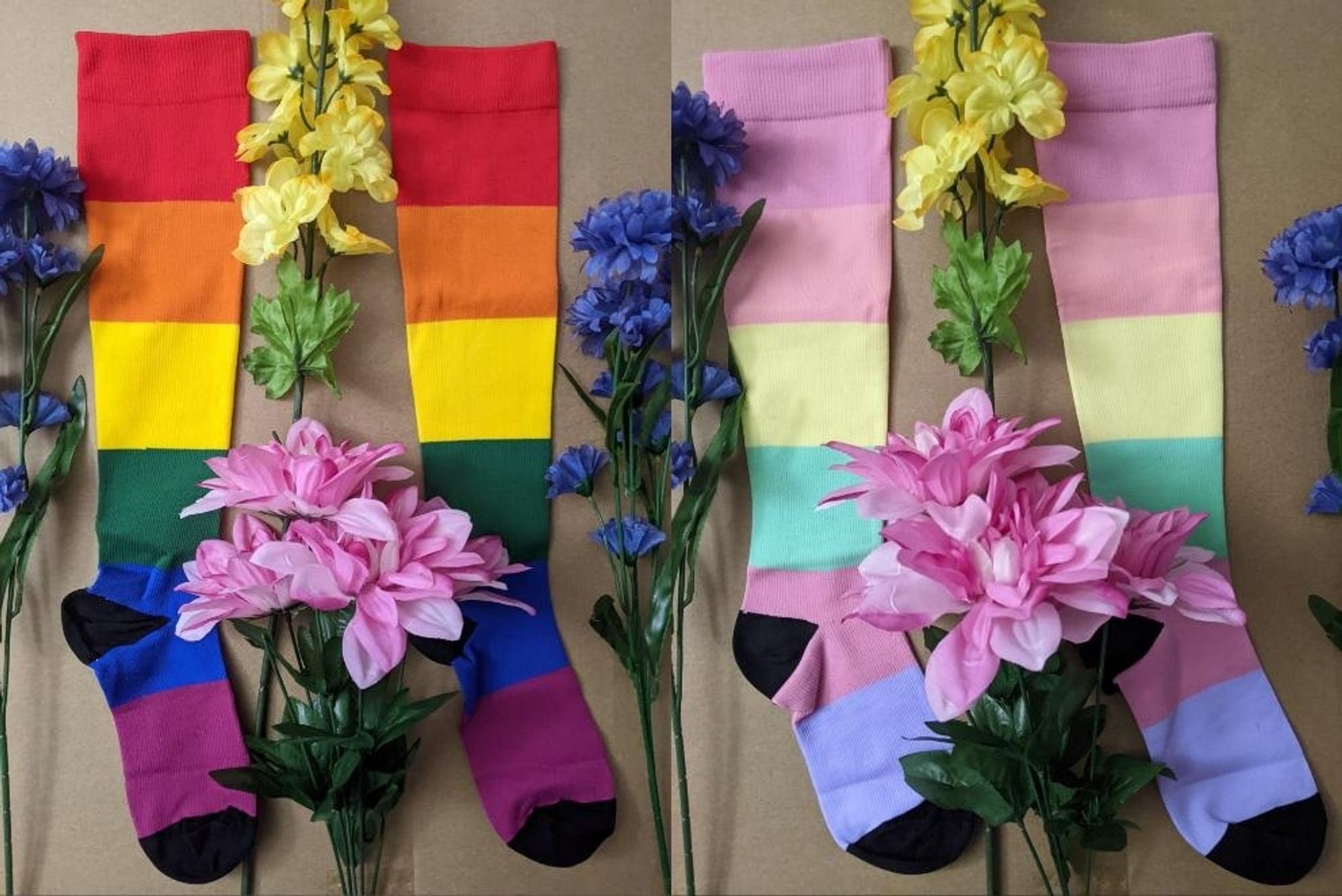 Pride and Pastel Pride Compression Socks