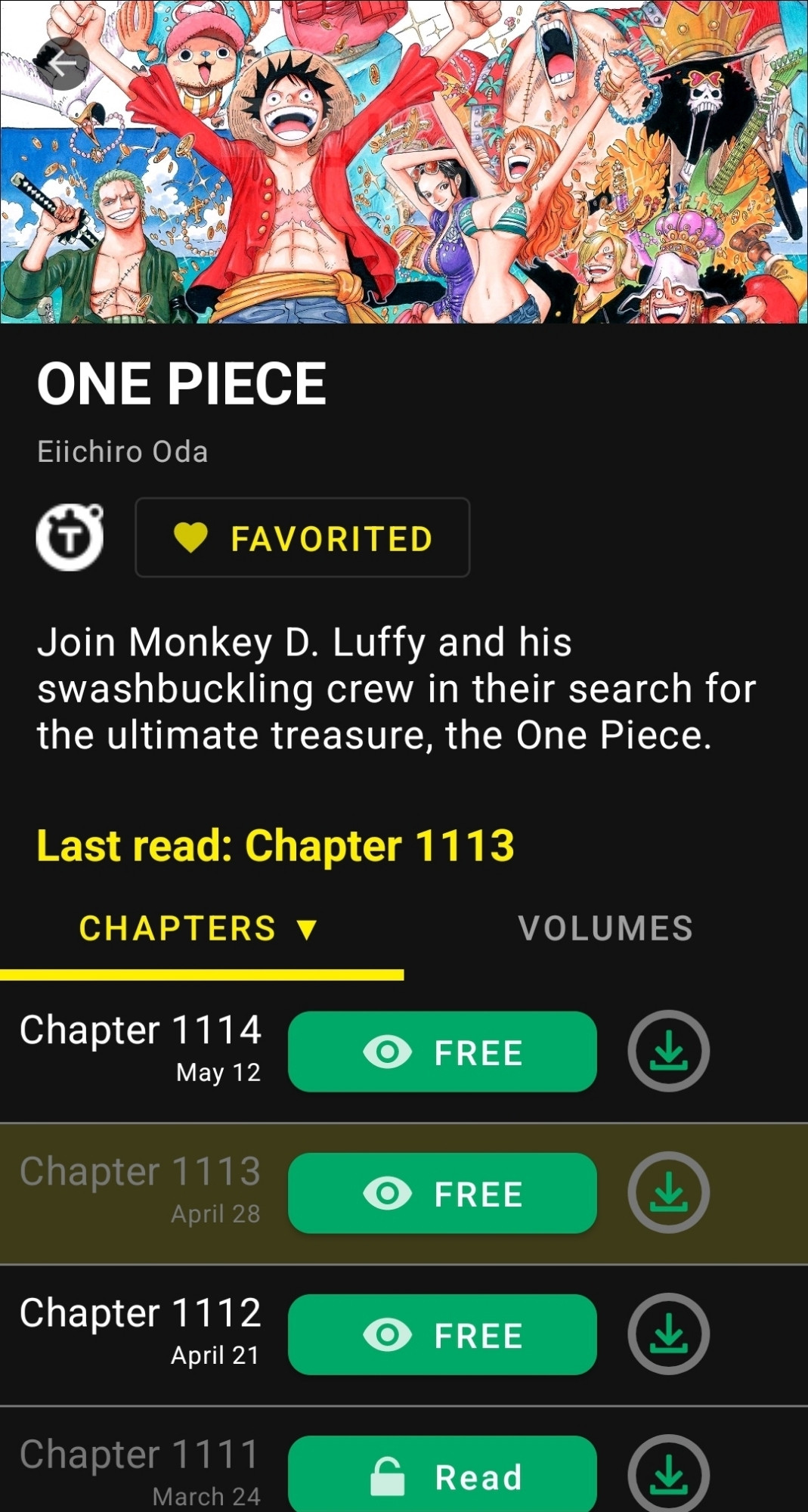 One piece chapter 1114