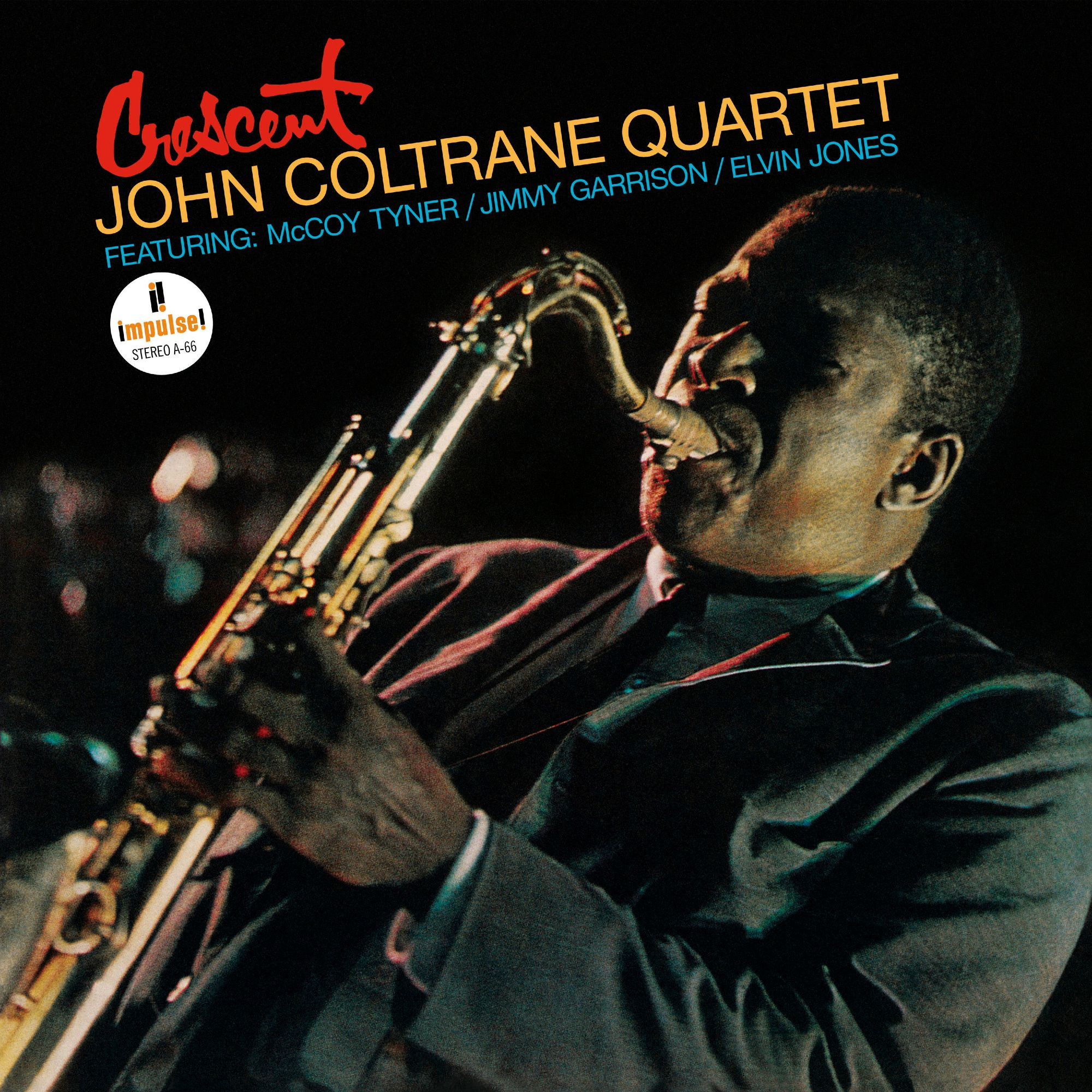 I'm now listening to the sublime John Coltrane Quartet album Crescent released in 1964 on Impulse Records.