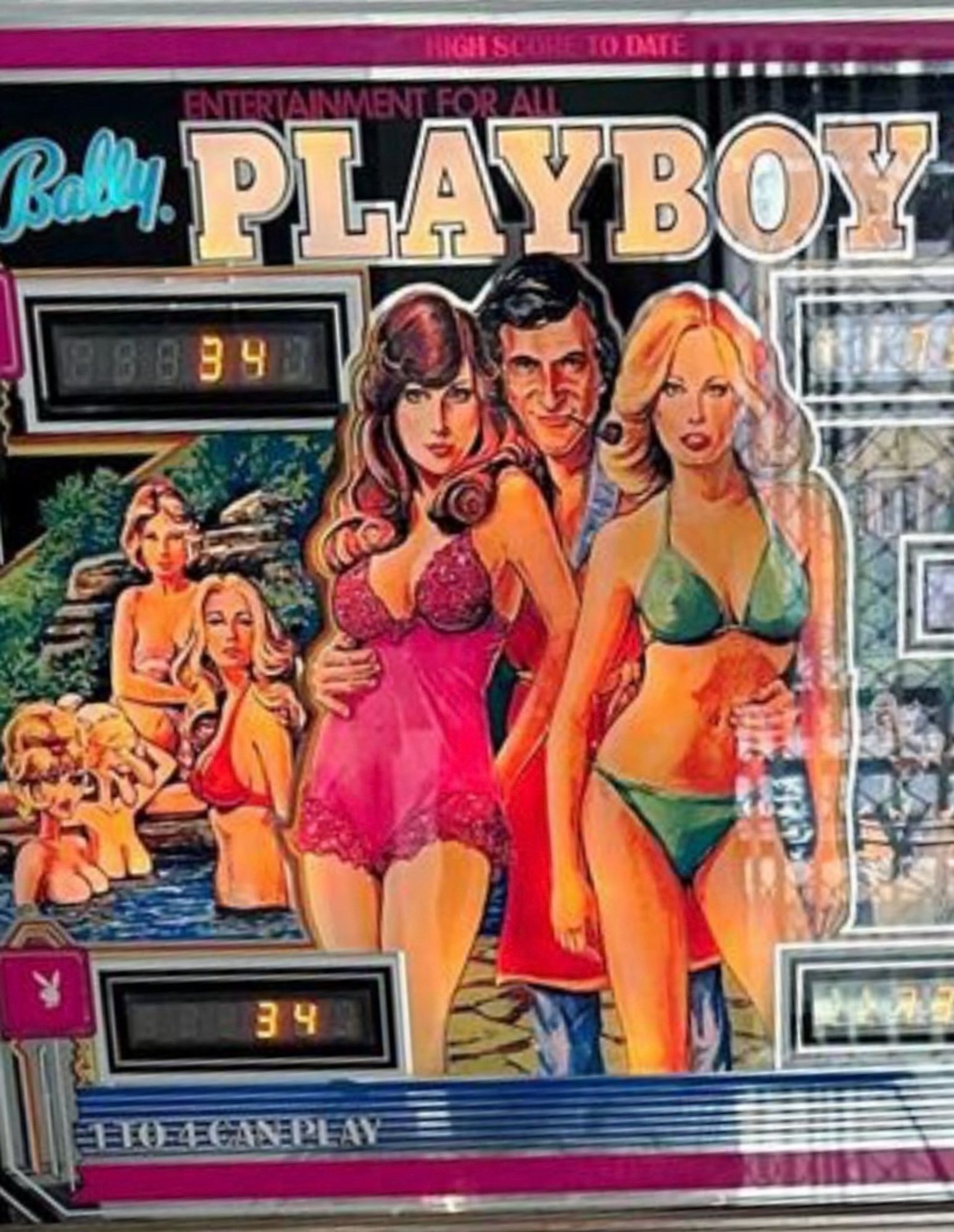 A 1978 Playboy themed pinball machine