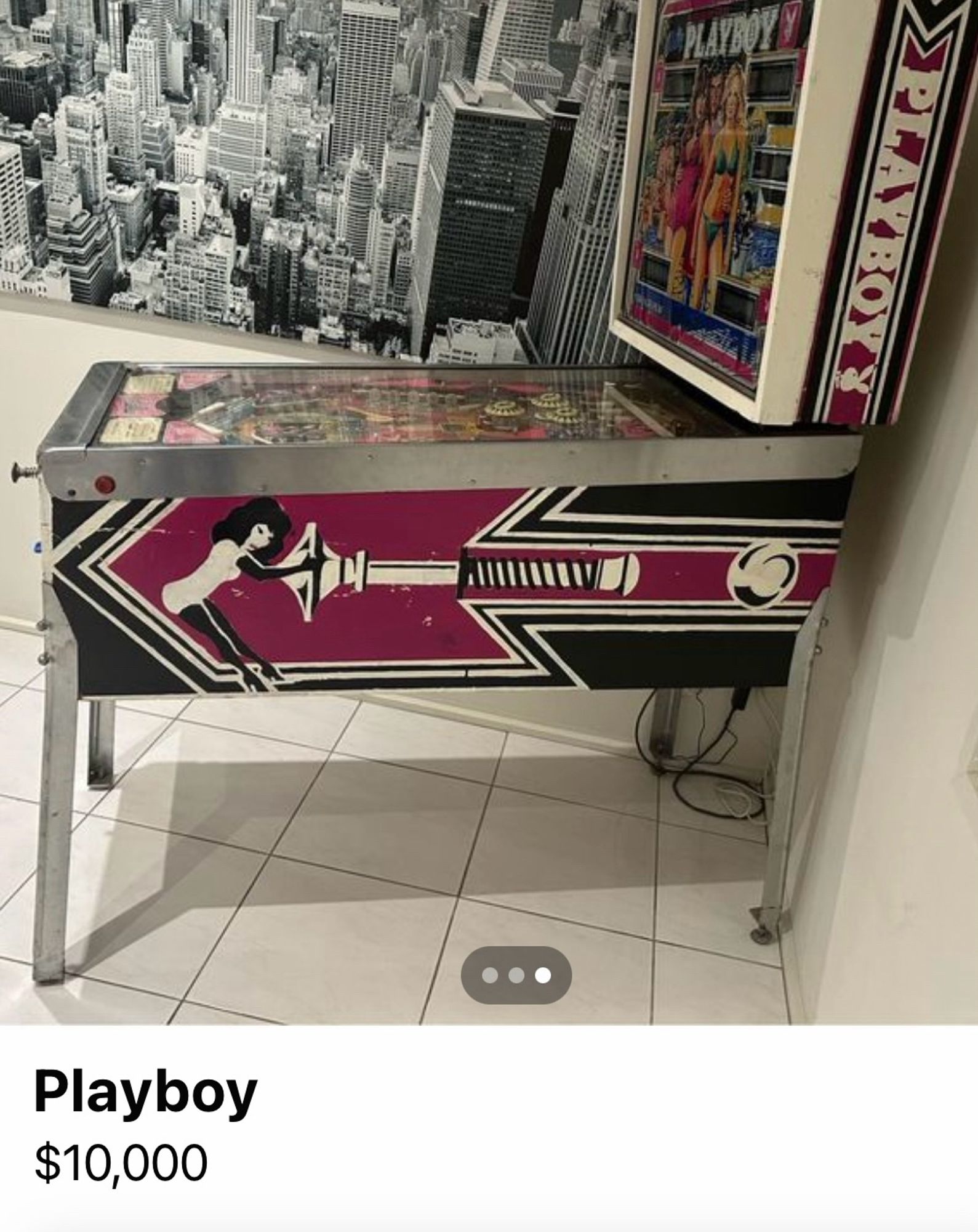 A 1978 Playboy themed pinball machine