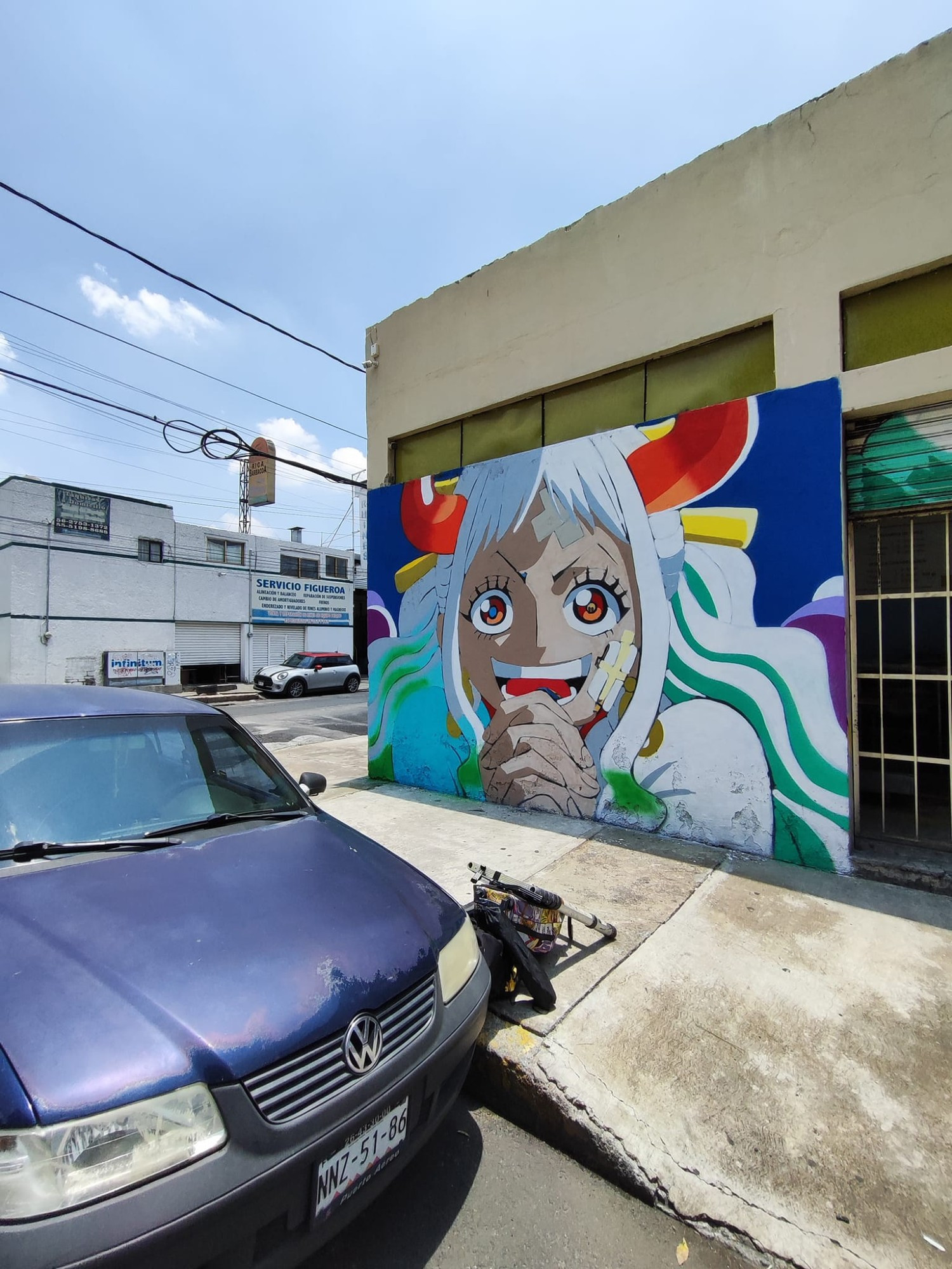 Wall mural depicting Yamato from One Piece