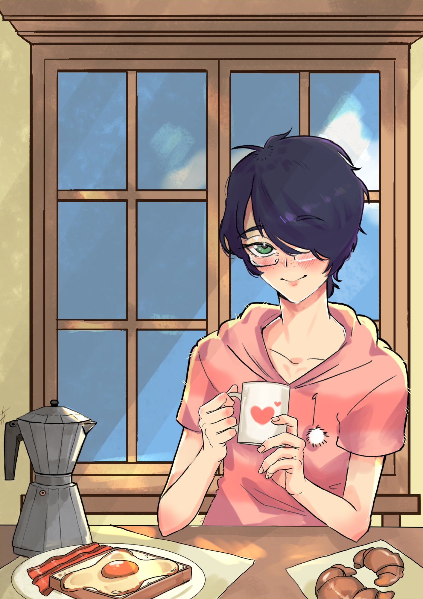 Mika made you breakfast~