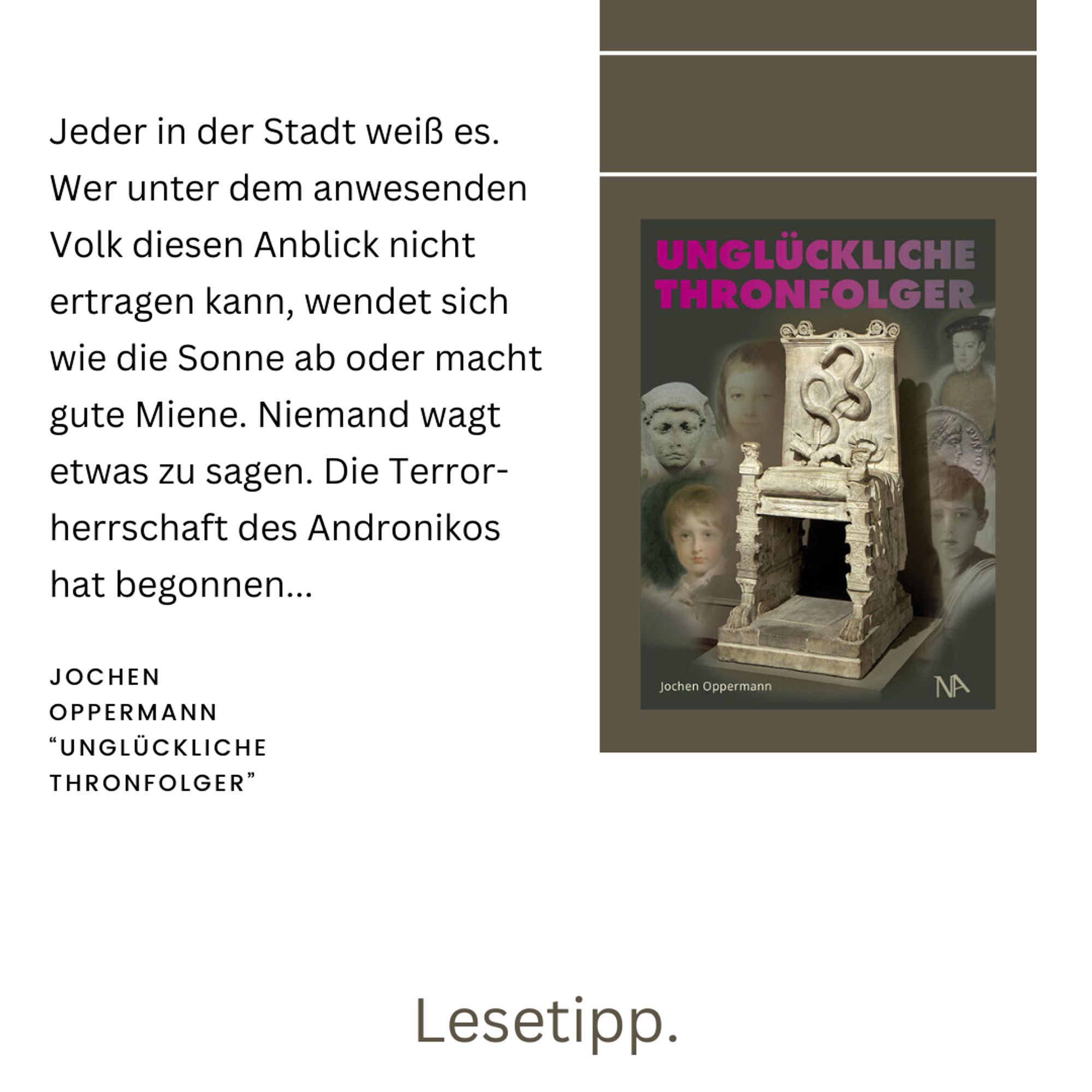 Jochen Oppermann Buchcover Unglückliche Thronfolger