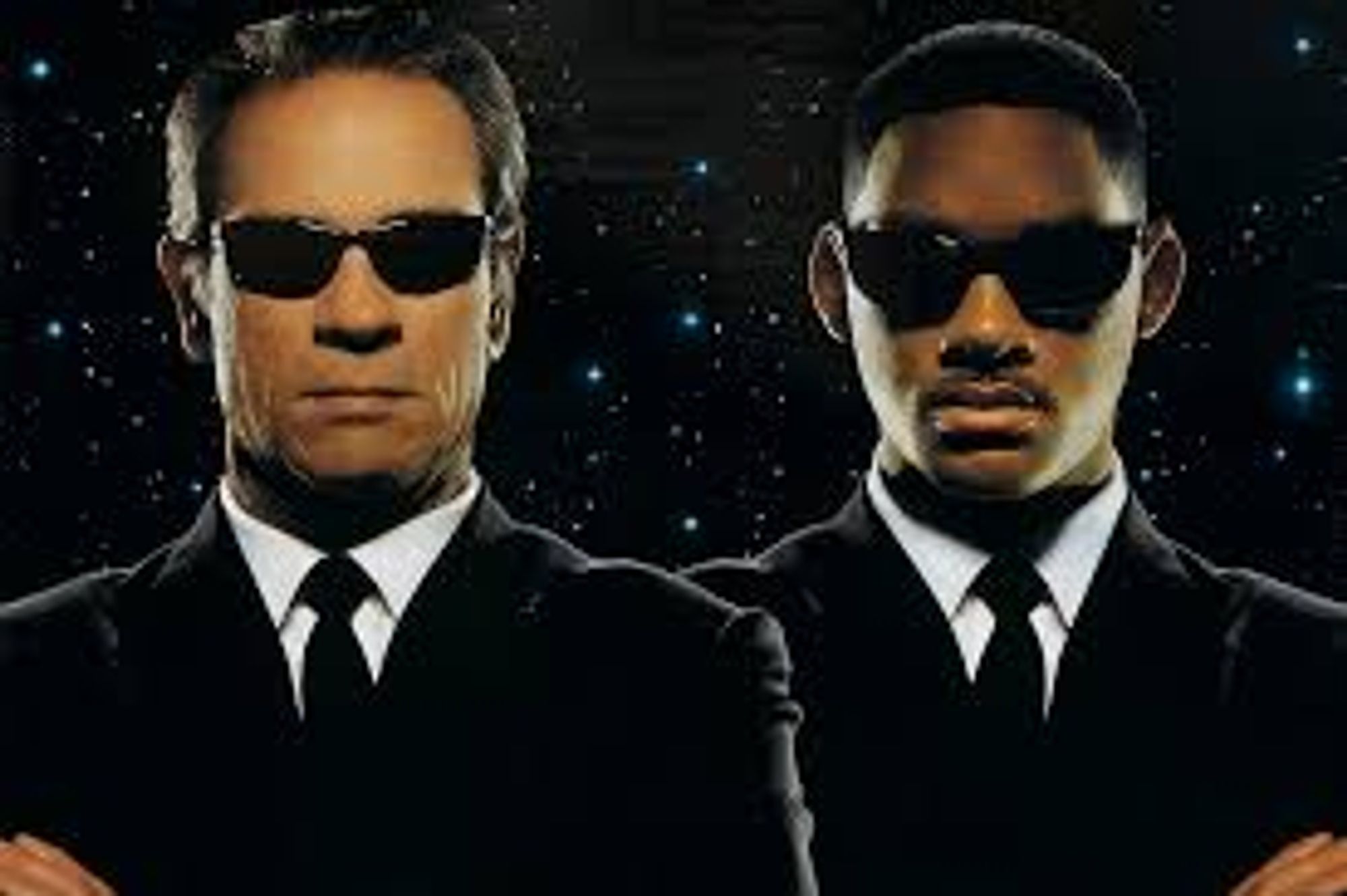 Tommy Lee Jones & Will Smith from the 1997 hit film, "Men in Black"