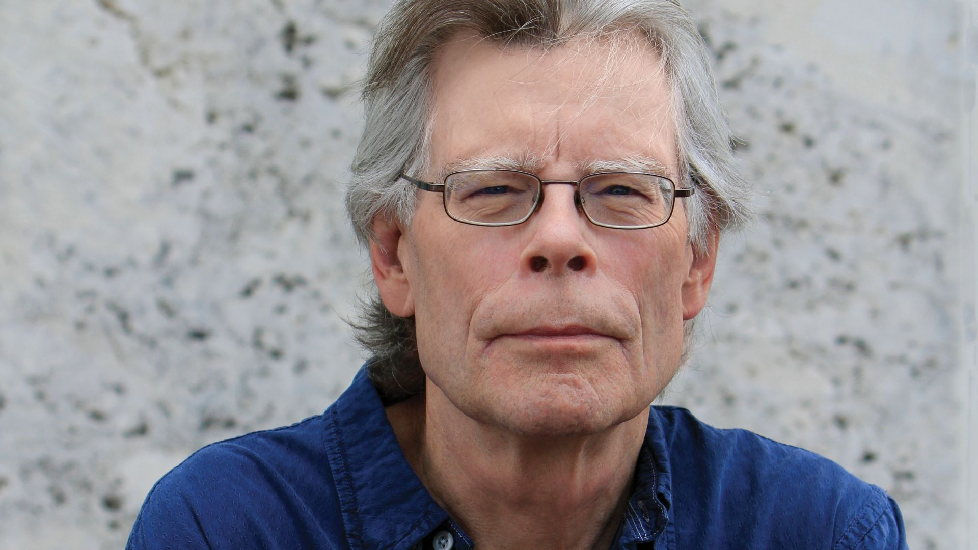 Author Stephen King, a white man with long ish grey hair and spectacles