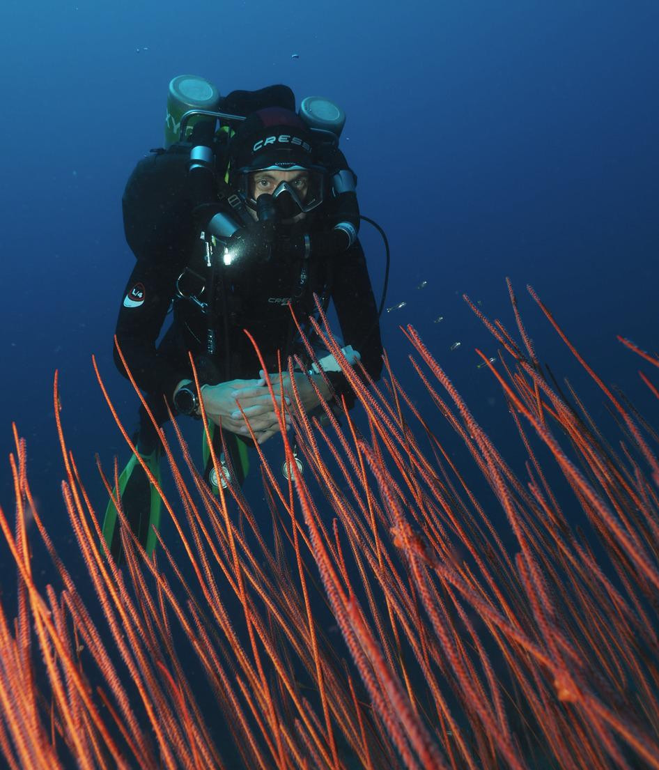 Gonzalo rebreather diving in Bali