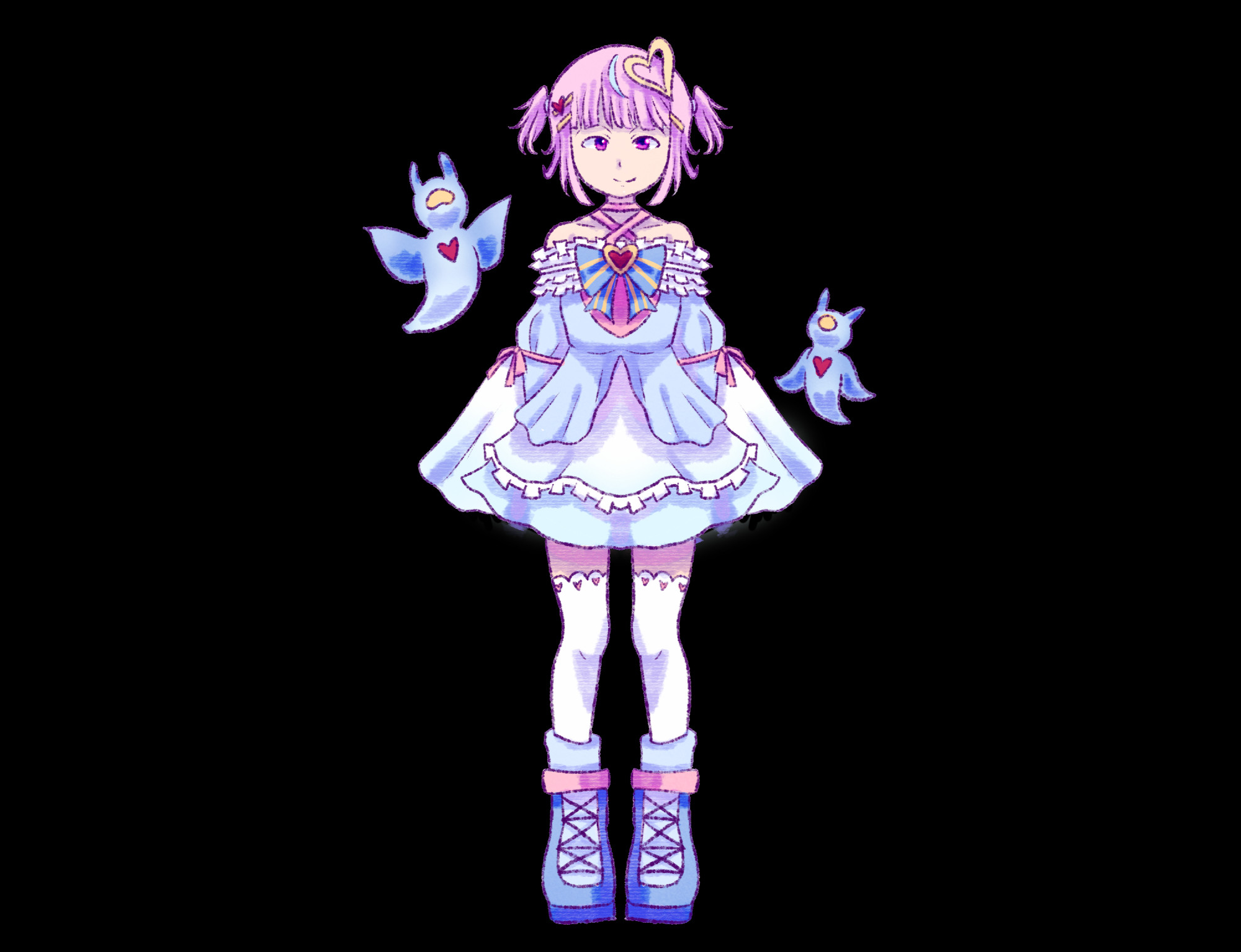 First outfit prediction for Tenshi Hazuki. The outfit is inspired by lolita fashion and sea angel theming. Noted to be more princess-like in vibes